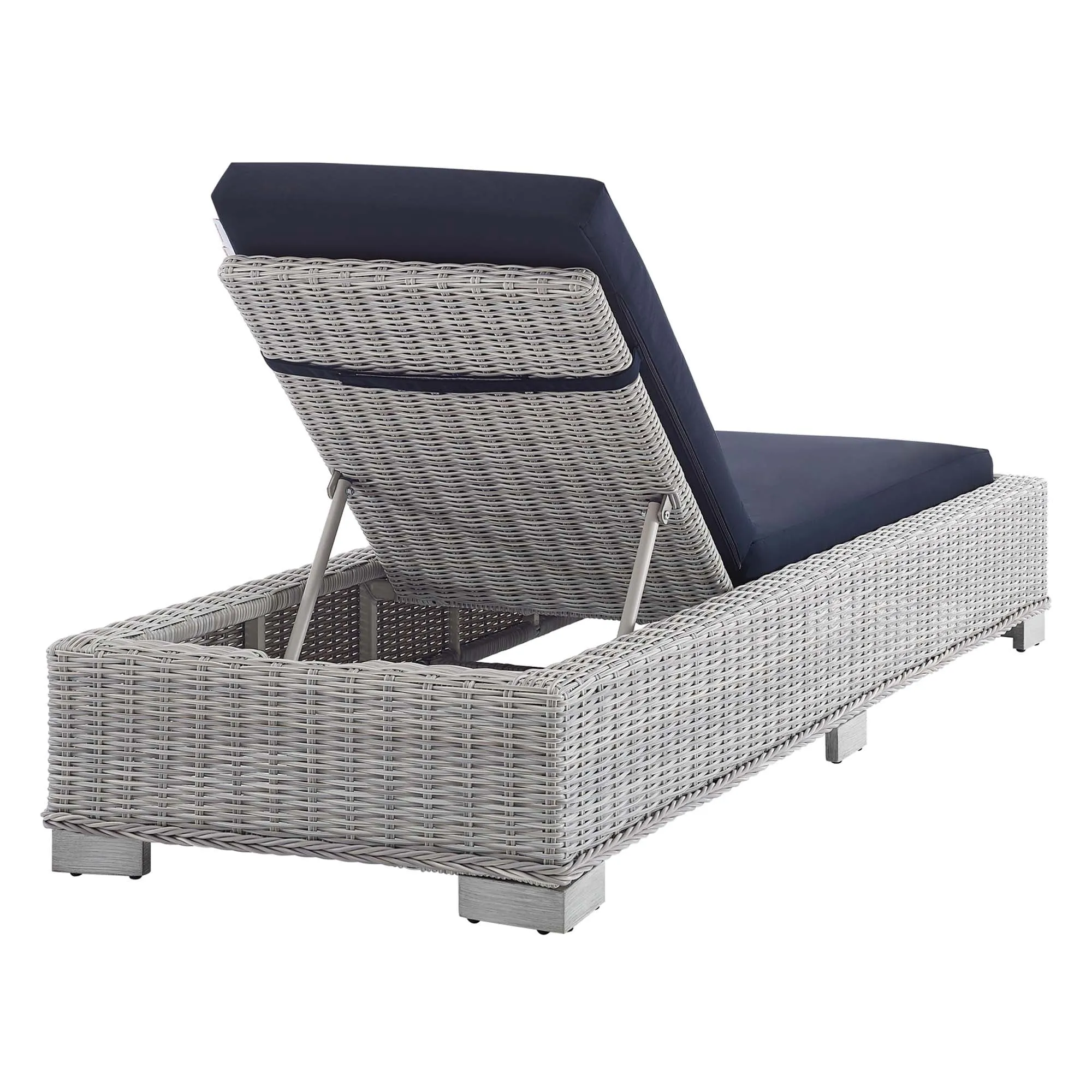 Conway Sunbrella® Outdoor Patio Wicker Rattan Chaise Lounge by Modway