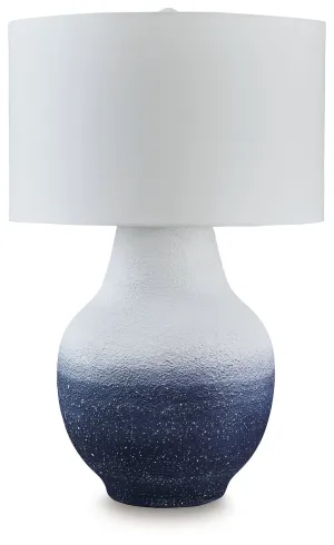 Dashland White / Navy Metal Table Lamp