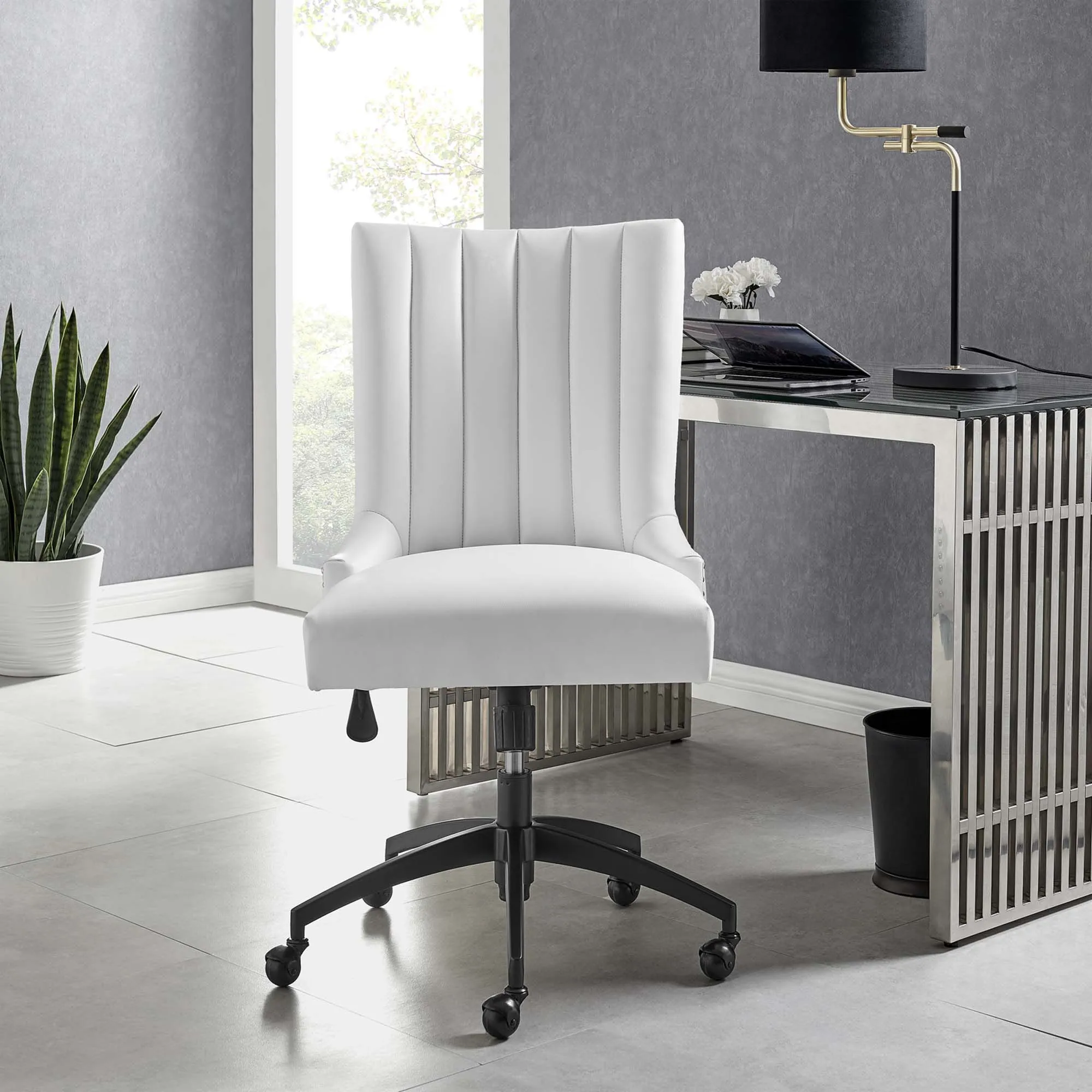 Empower Channel Tufted Vegan Leather Office Chair by Modway