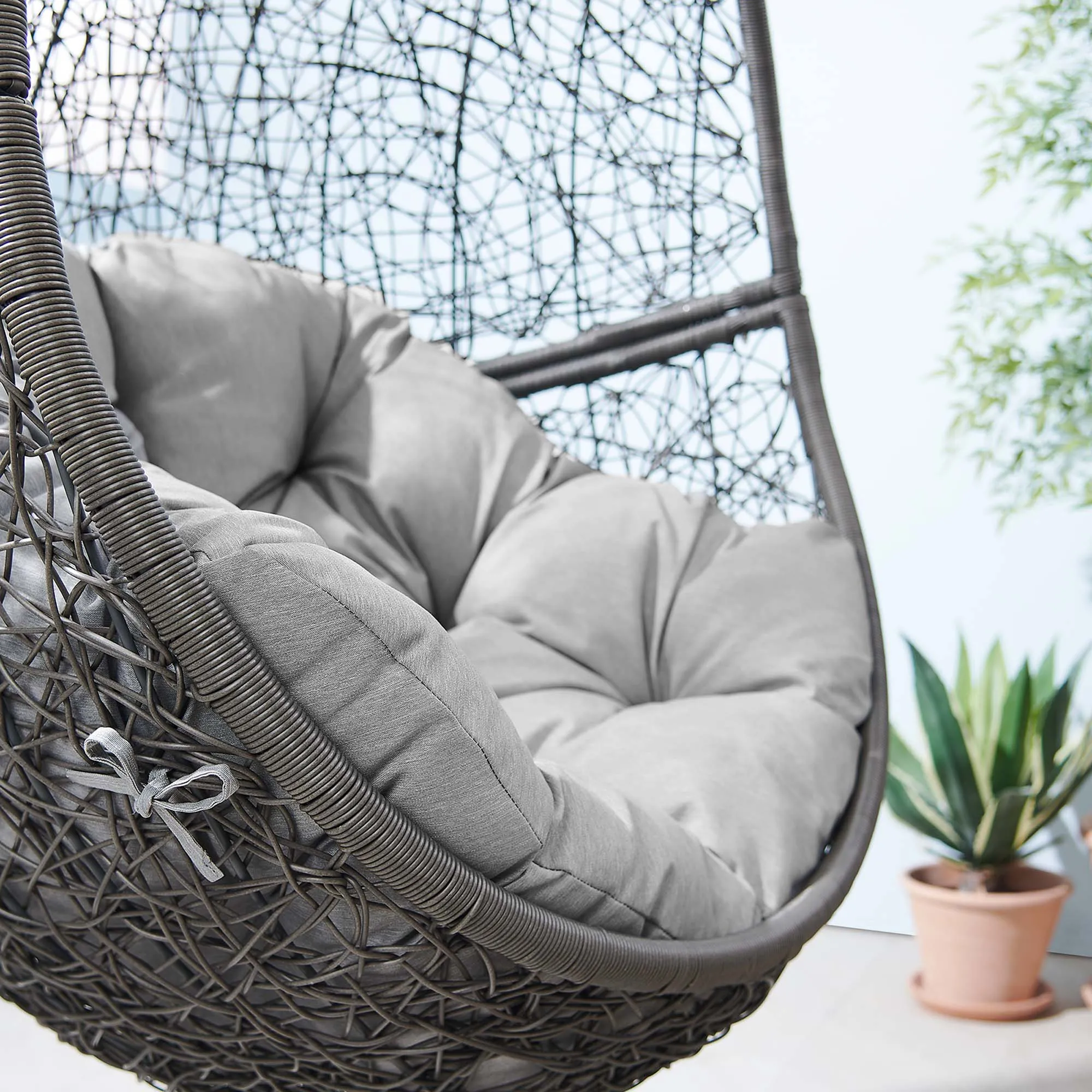 Encase Outdoor Patio Rattan Swing Chair by Modway