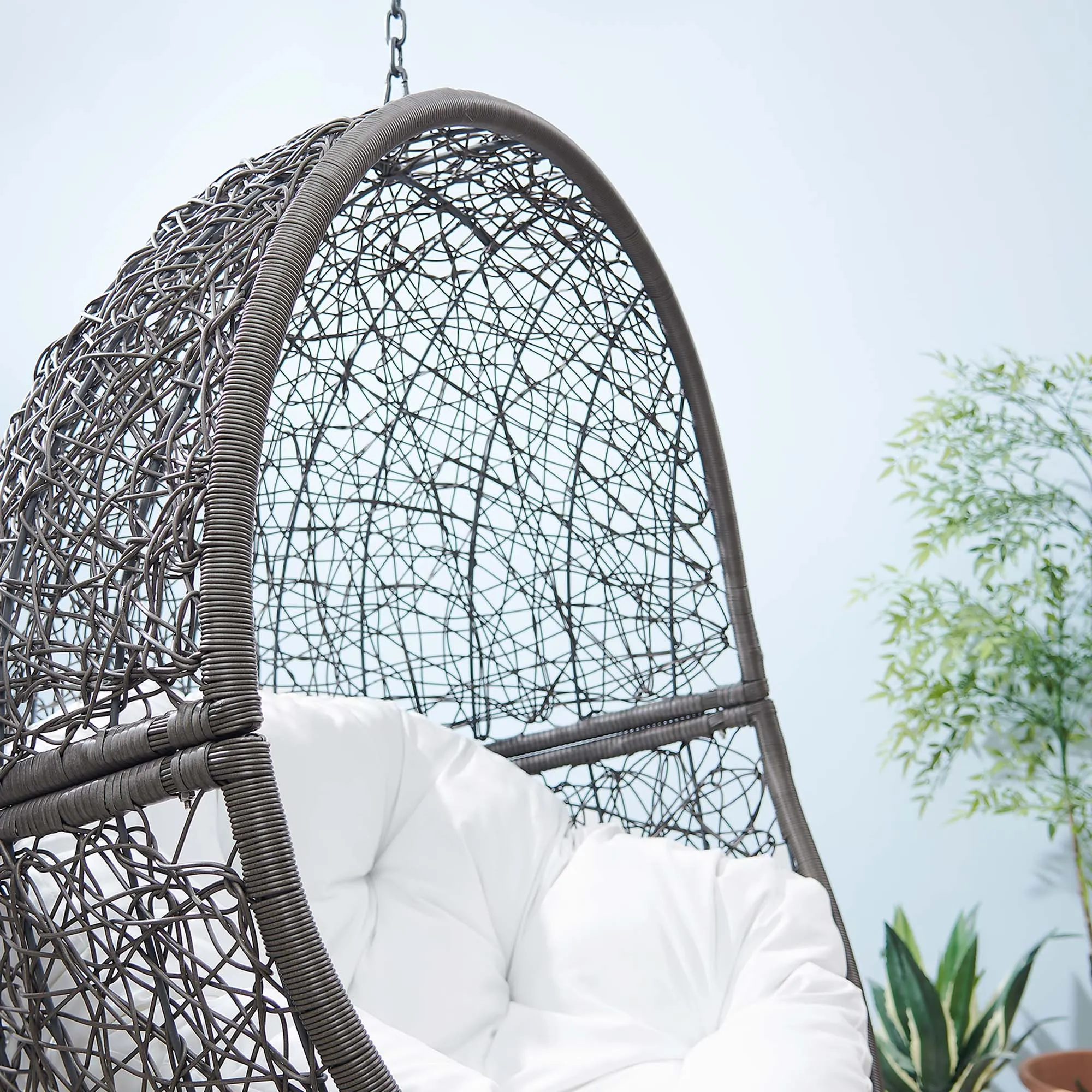 Encase Outdoor Patio Rattan Swing Chair by Modway