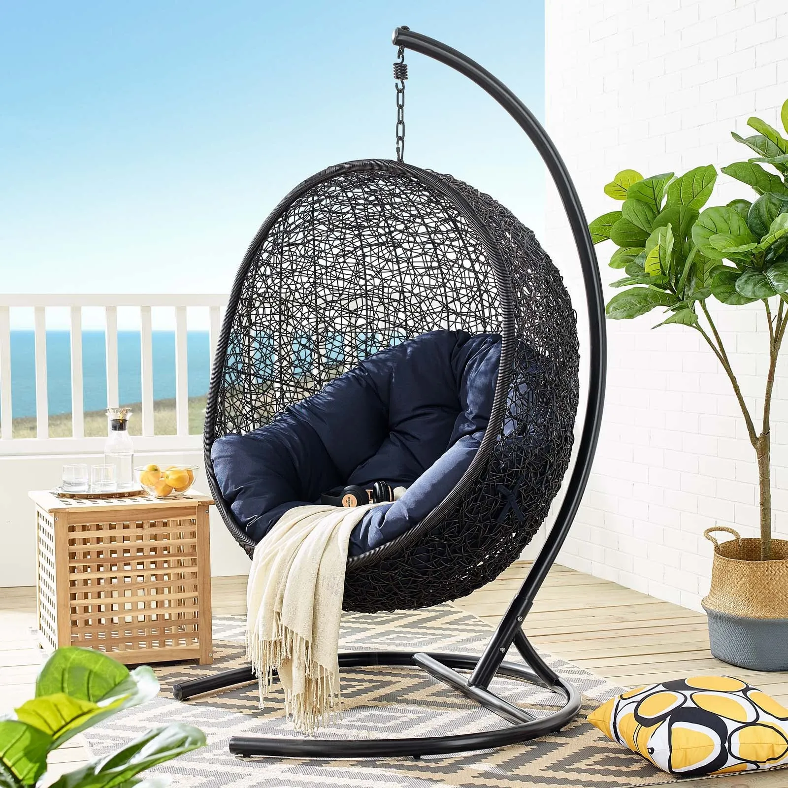 Encase Swing Outdoor Patio Lounge Chair by Modway