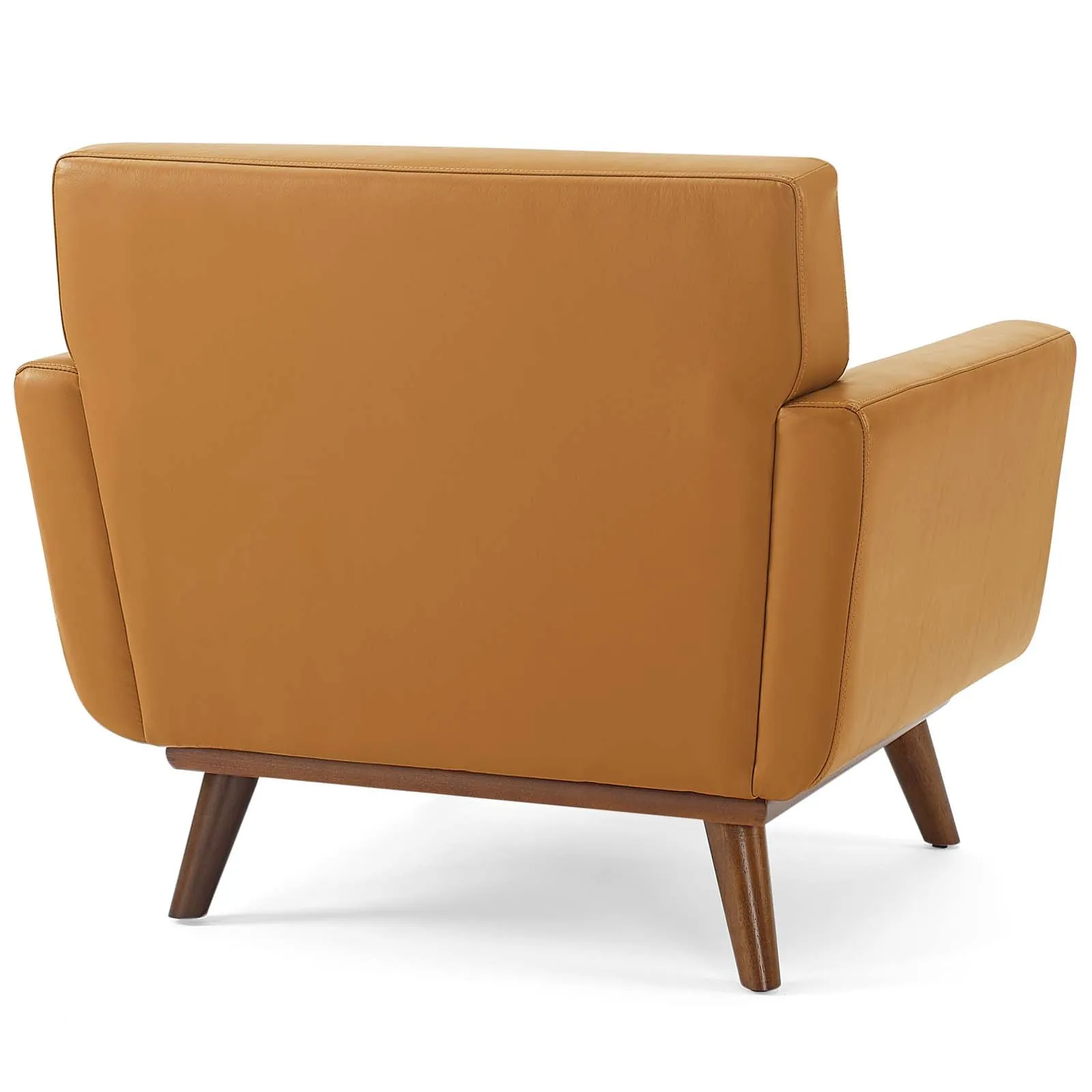 Engage Top-Grain Leather Living Room Lounge Accent Armchair by Modway