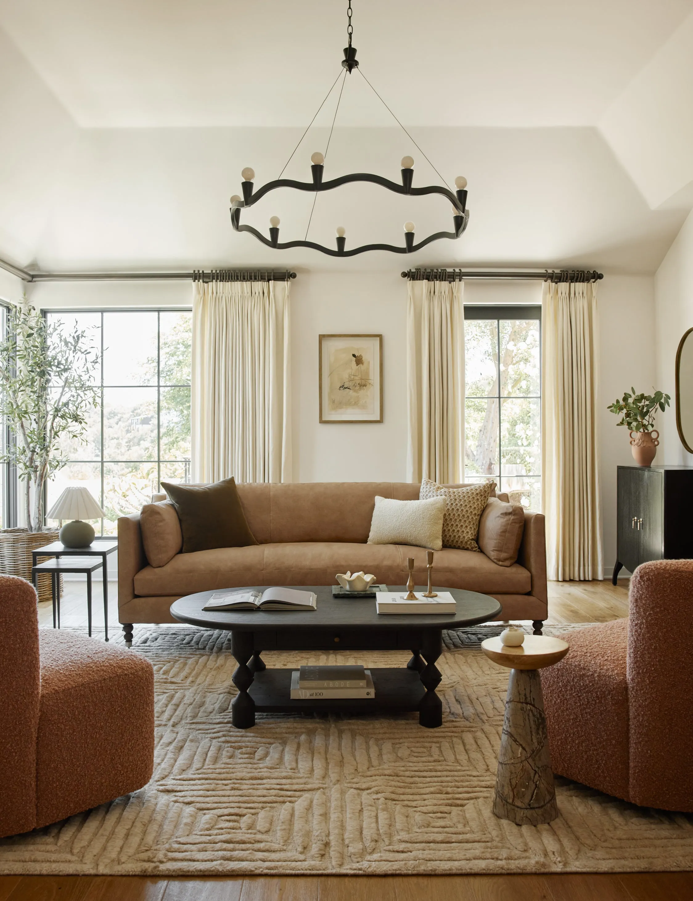 Fabienne Leather Sofa