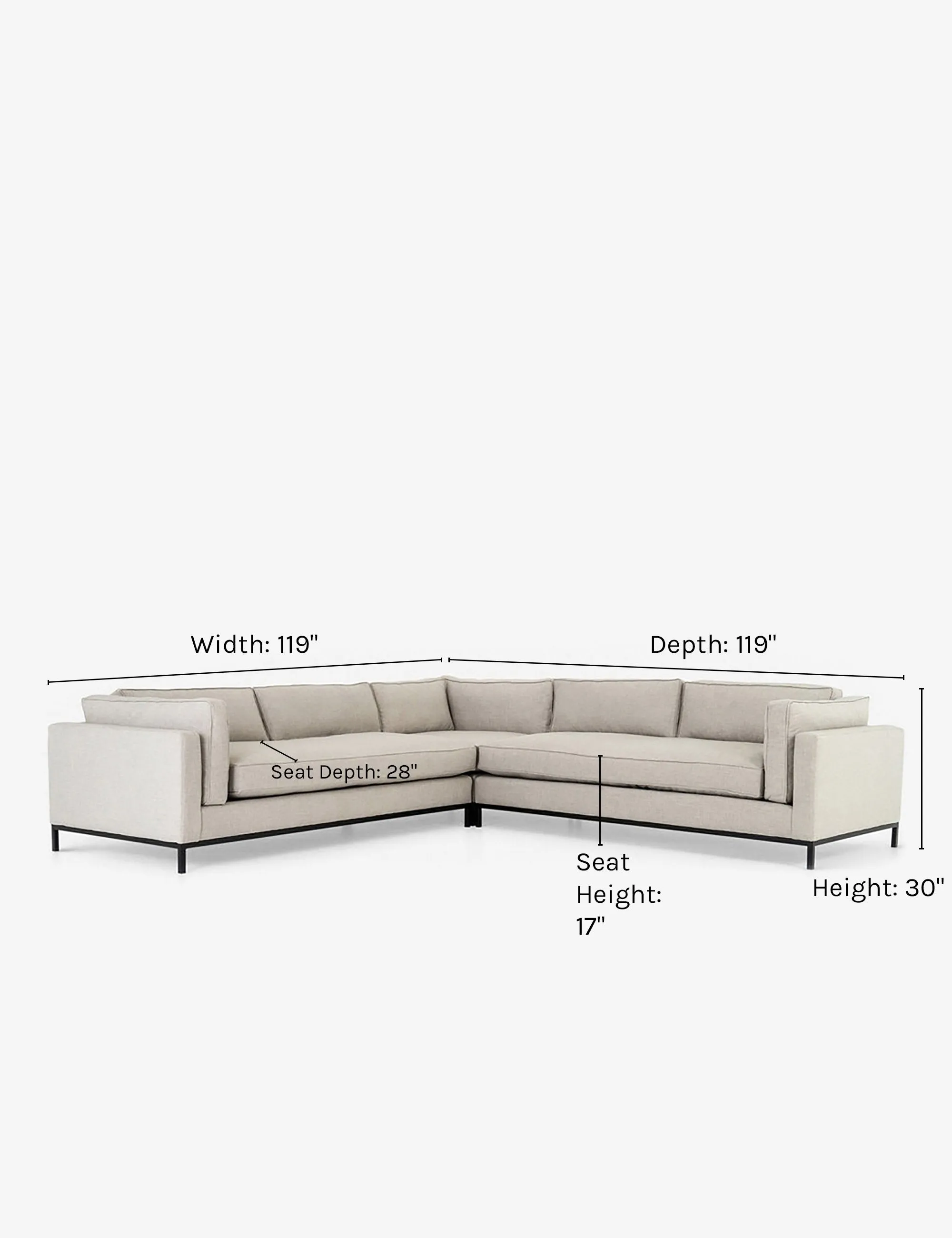 Fritzie Corner Sectional Sofa