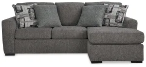 Gardiner Pewter Sofa Chaise