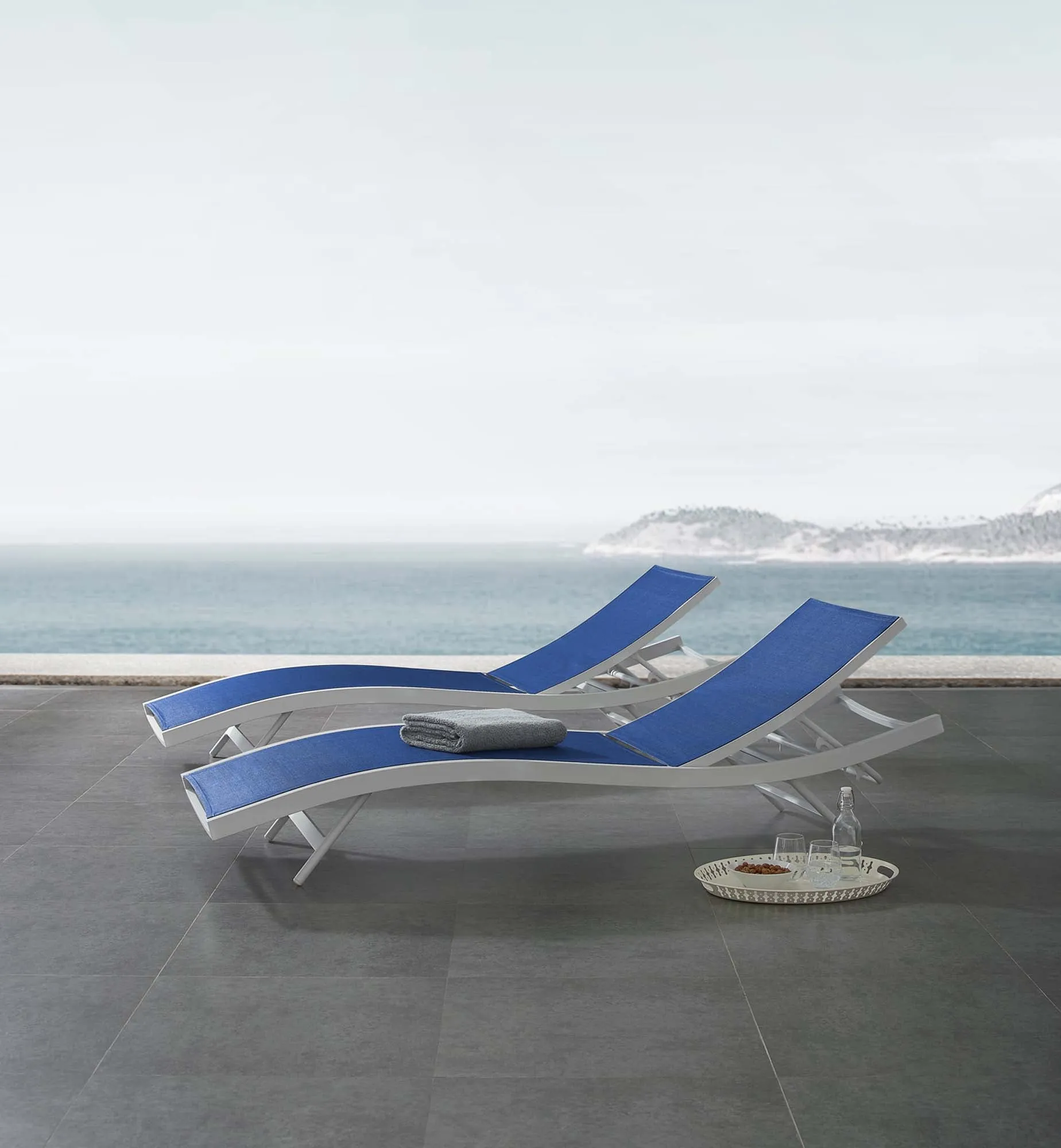 Glimpse Outdoor Patio Mesh Chaise Lounge Set of 2 by Modway