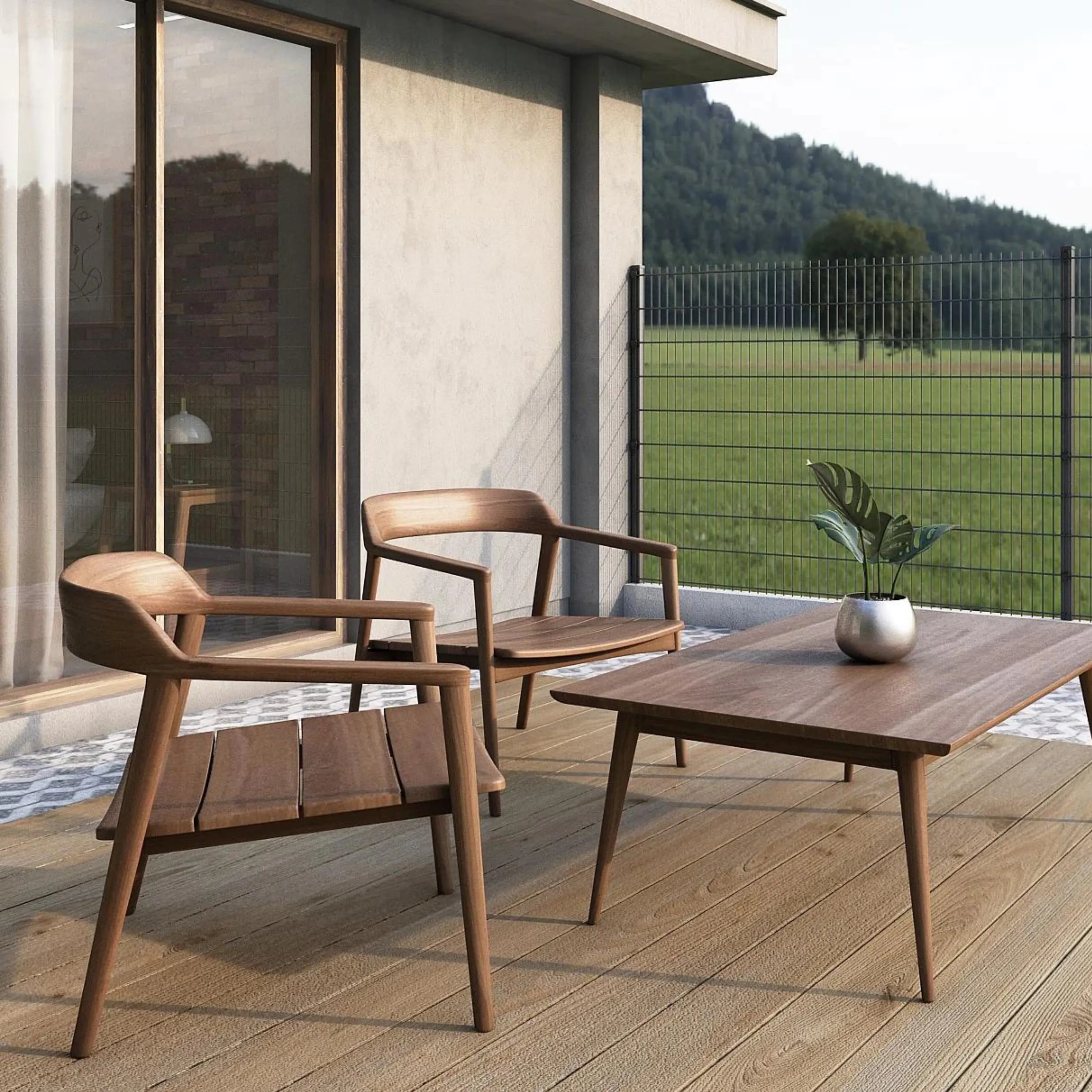 Grasshopper Outdoor Chair - Teak