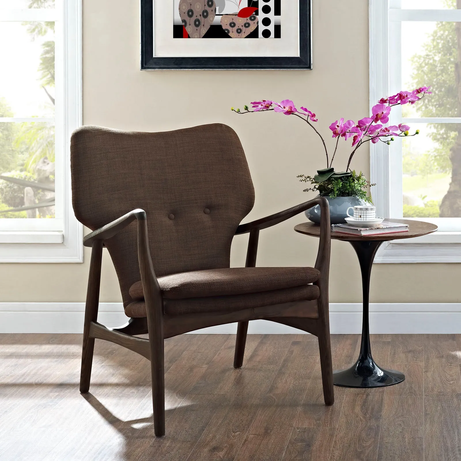 Heed Upholstered Fabric Lounge Chair by Modway
