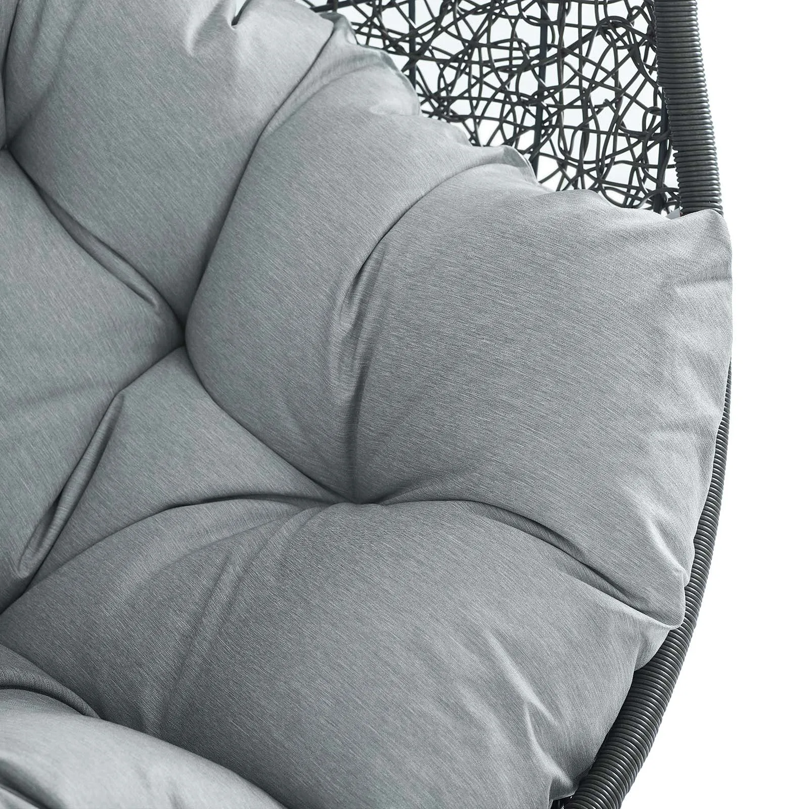 Hide Sunbrella® Fabric Swing Outdoor Patio Lounge Chair Without Stand by Modway