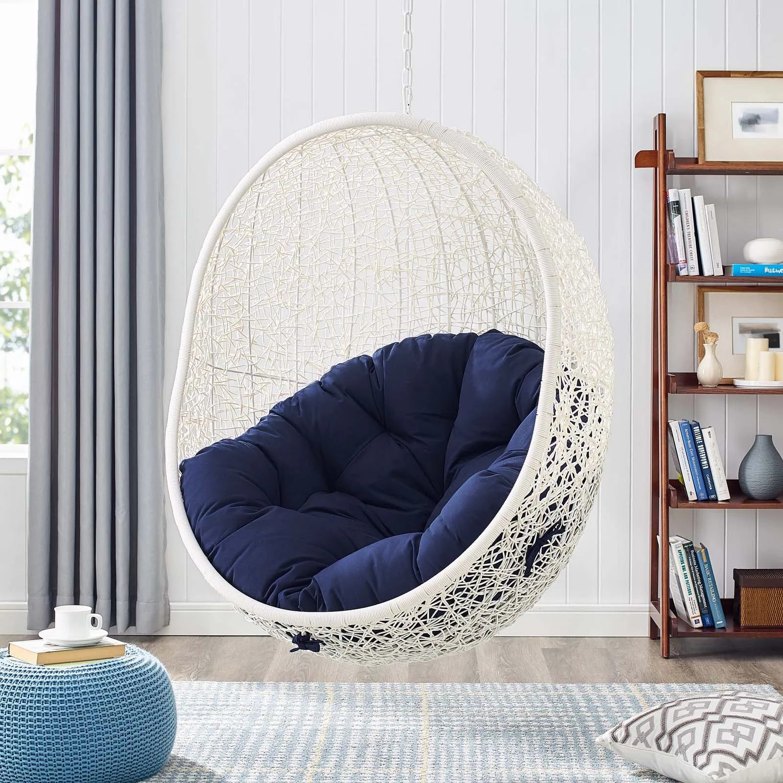 Hide Sunbrella® Fabric Swing Outdoor Patio Lounge Chair Without Stand by Modway