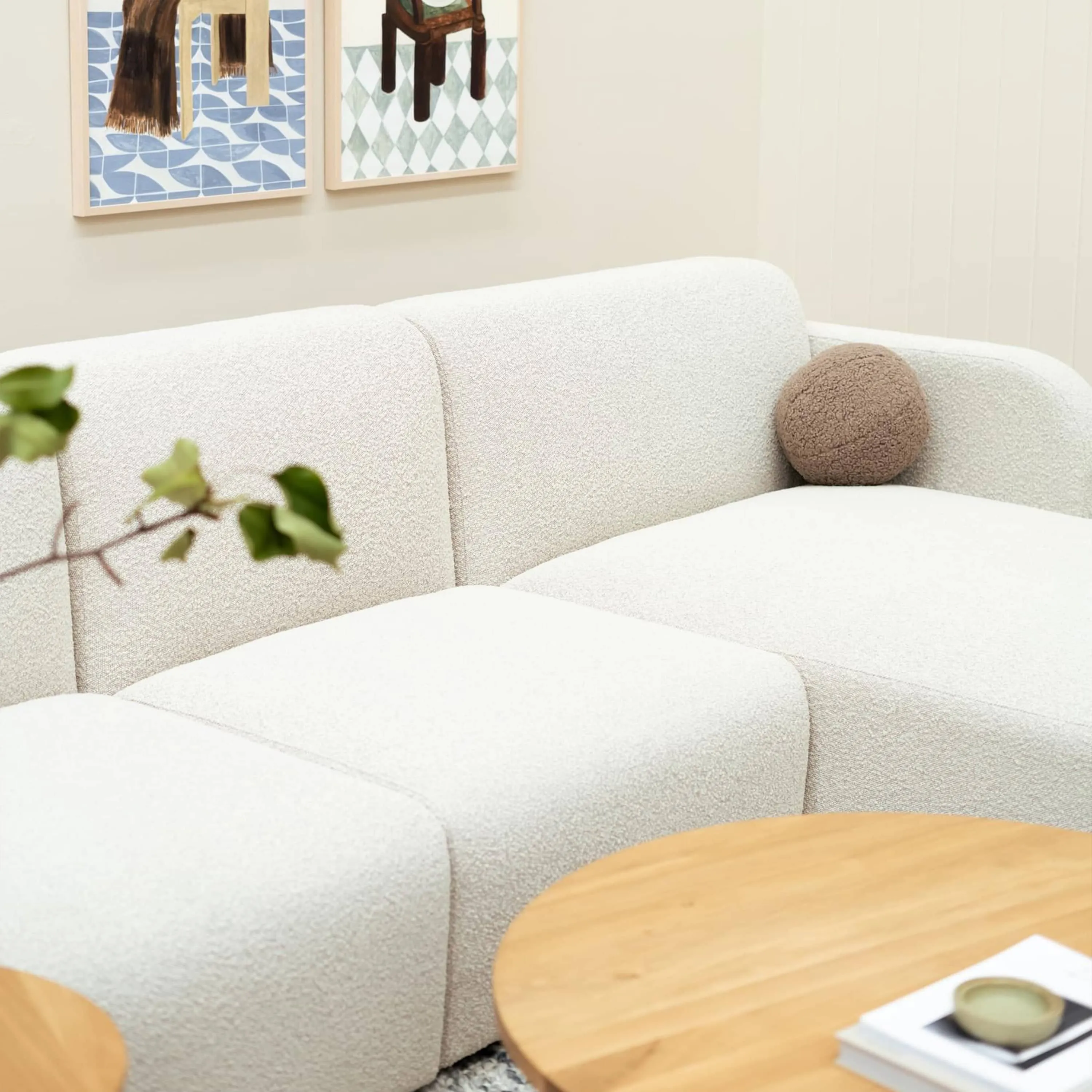 Jam 4 Seater RHF Chaise Sofa - Copenhagen Grey