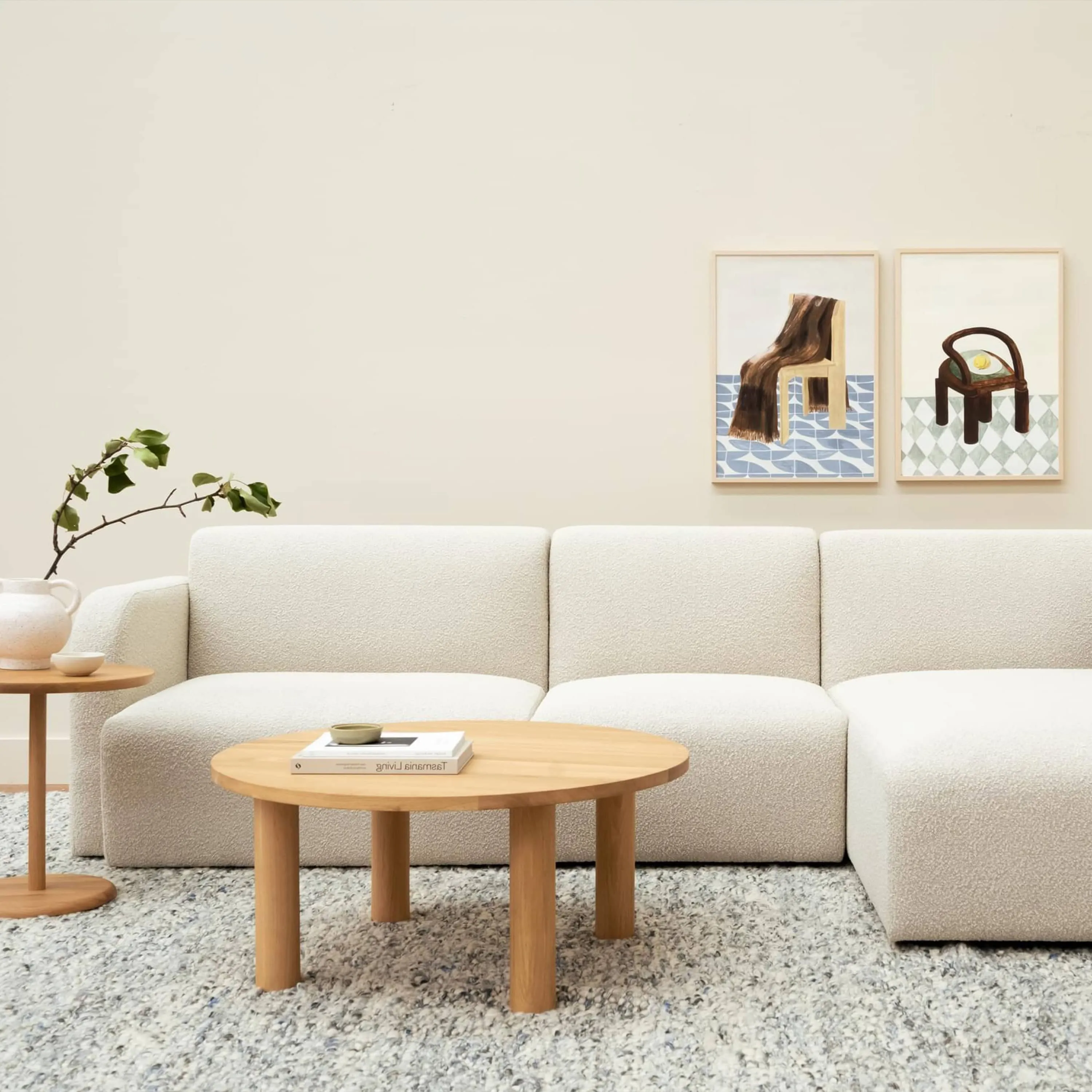 Jam 4 Seater RHF Chaise Sofa - Copenhagen Grey