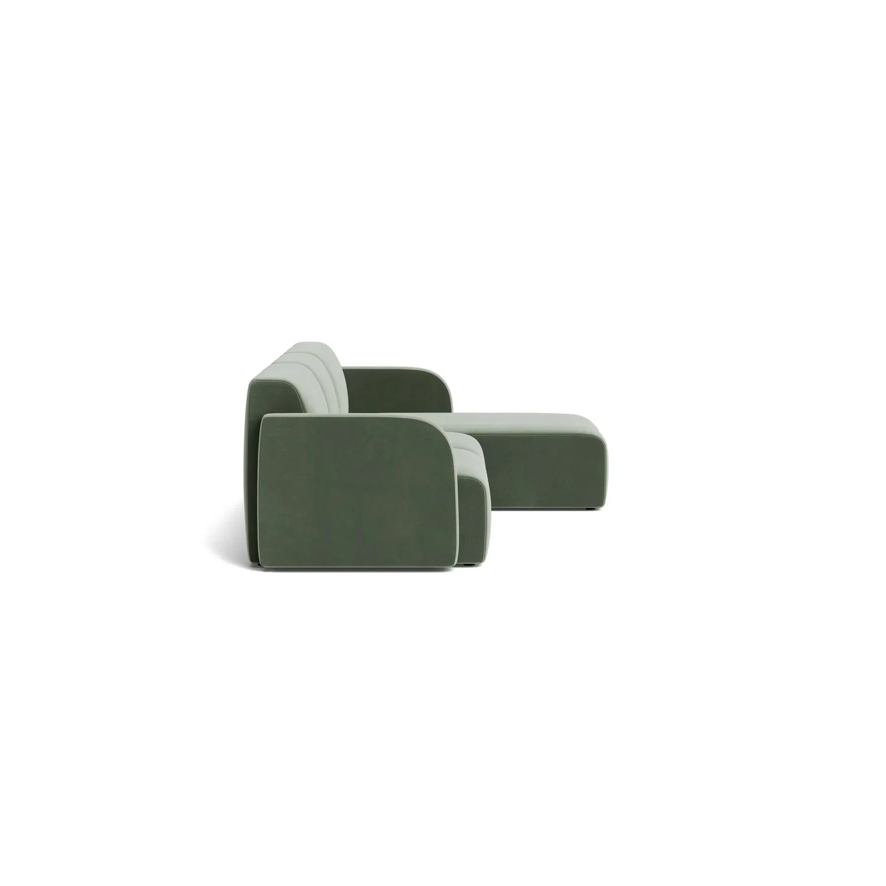 Jam 4 Seater RHF Chaise Sofa - Opal Ocean