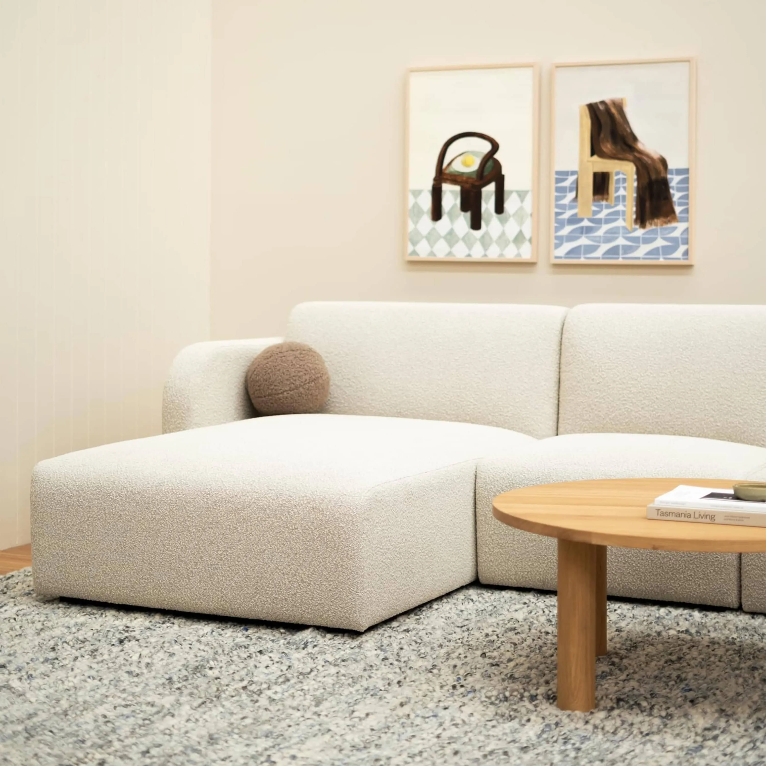 Jam 4.5 Seater LHF Chaise Sofa - Copenhagen Grey