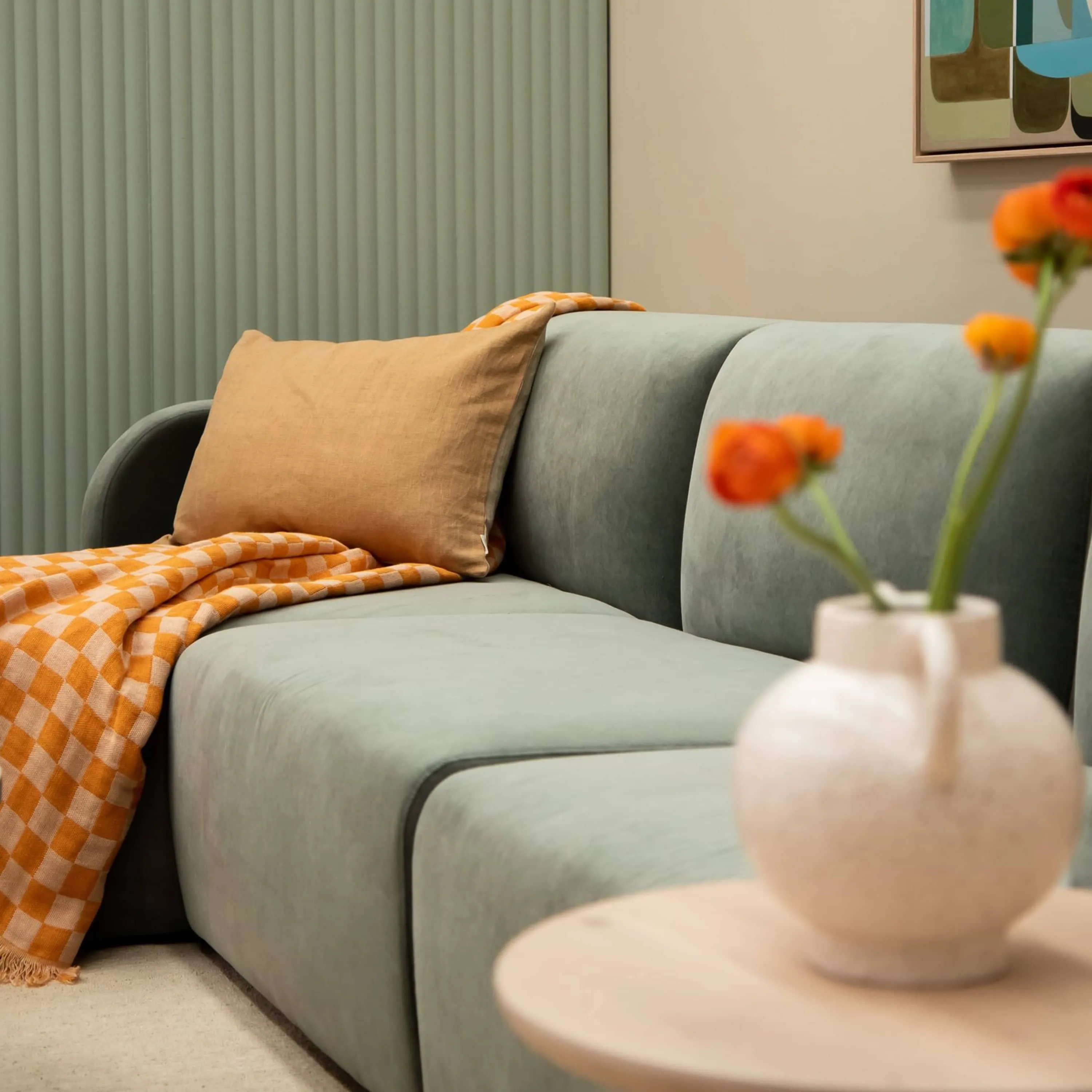 Jam 4.5 Seater LHF Chaise Sofa - Opal Ocean