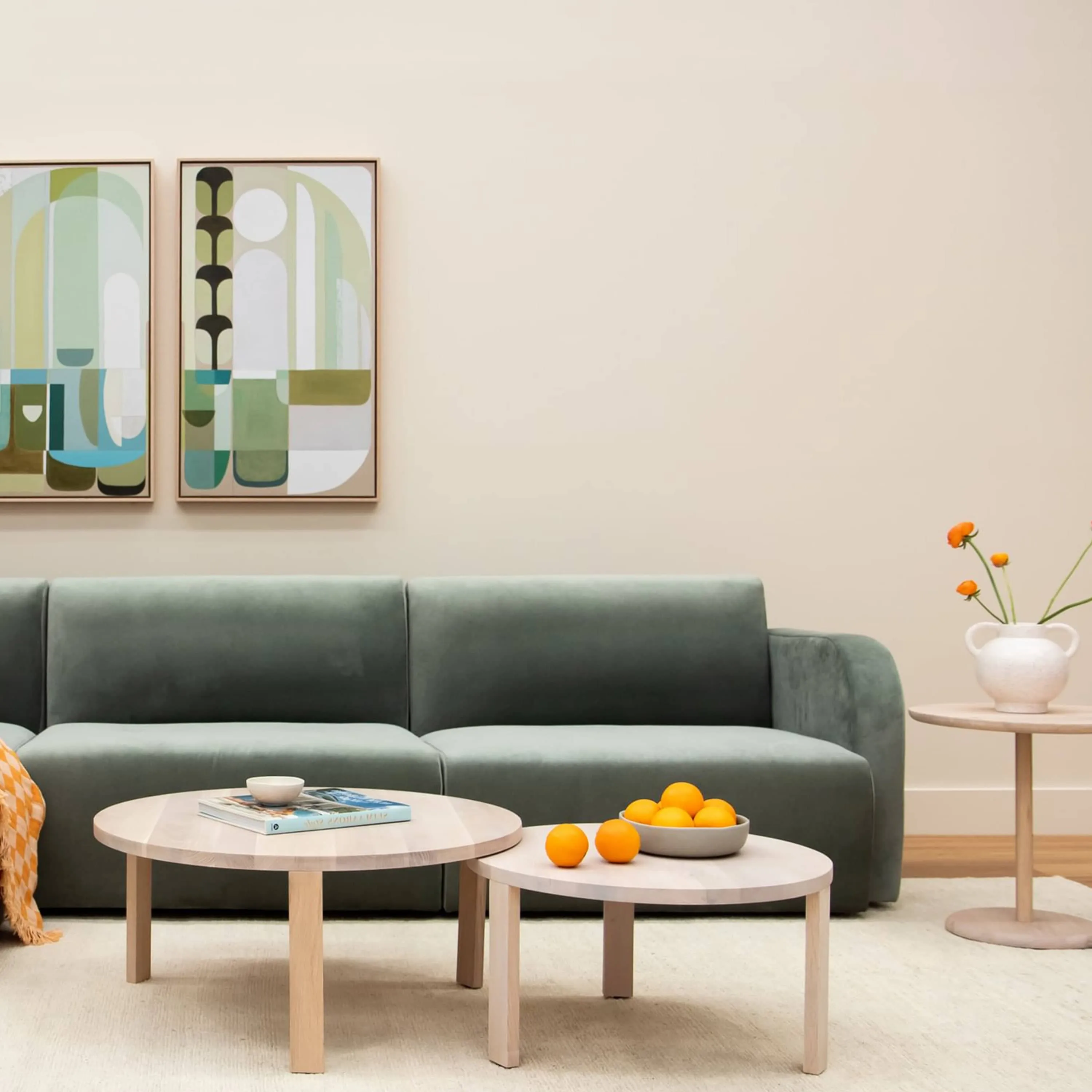 Jam 4.5 Seater LHF Chaise Sofa - Opal Ocean