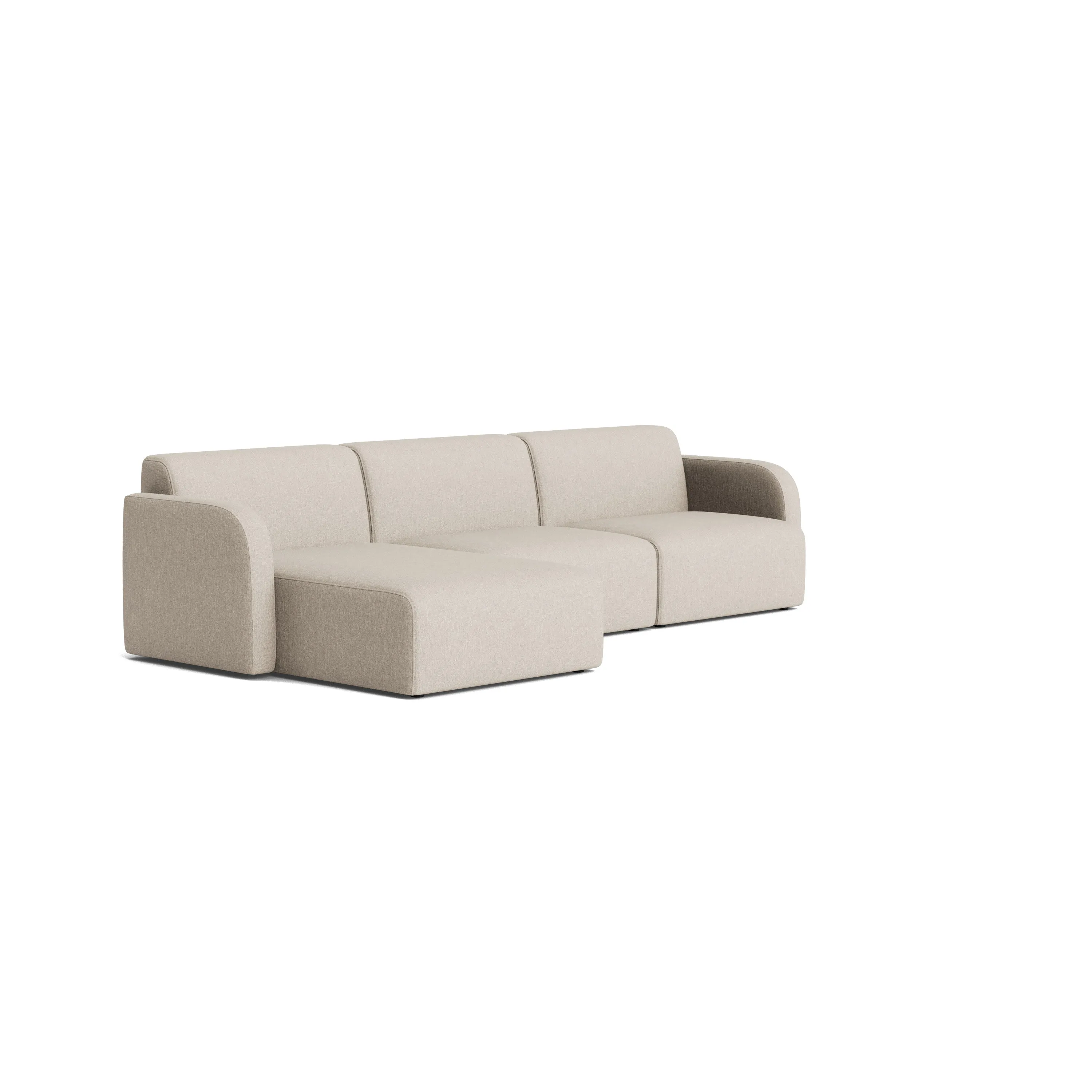 Jam 4.5 Seater LHF Chaise Sofa - Silex Shoreline