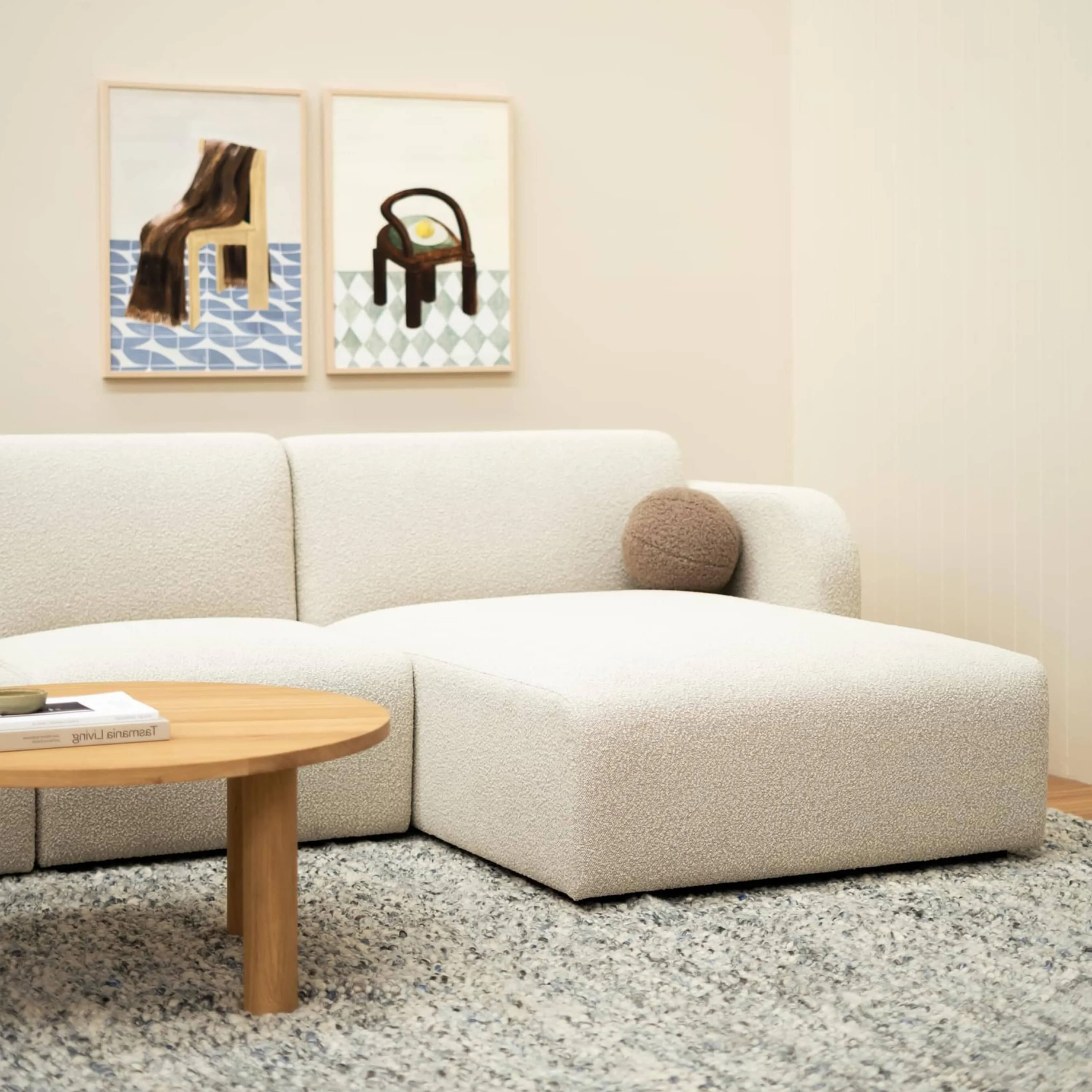 Jam 4.5 Seater RHF Chaise Sofa - Copenhagen Grey