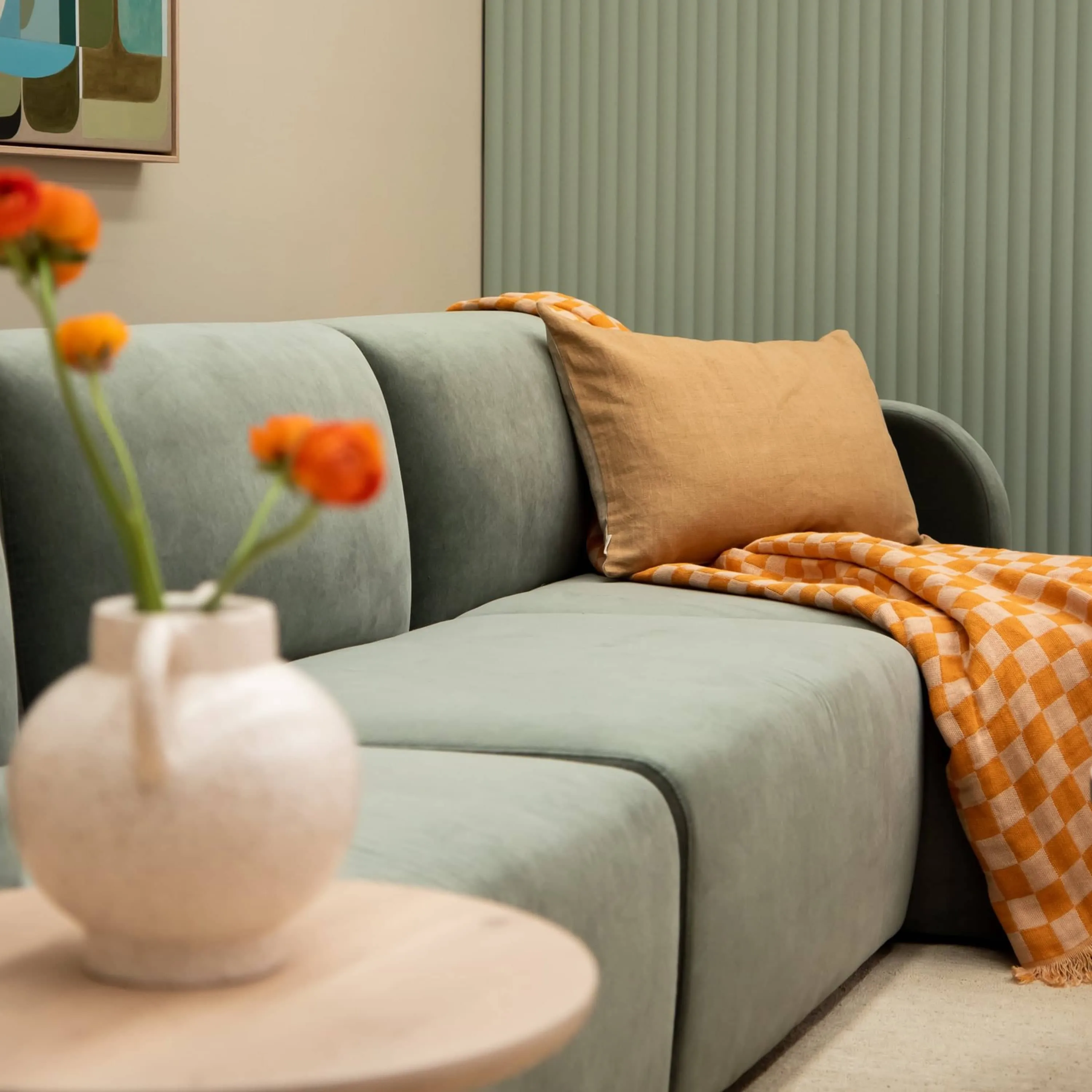 Jam 4.5 Seater RHF Chaise Sofa - Opal Ocean