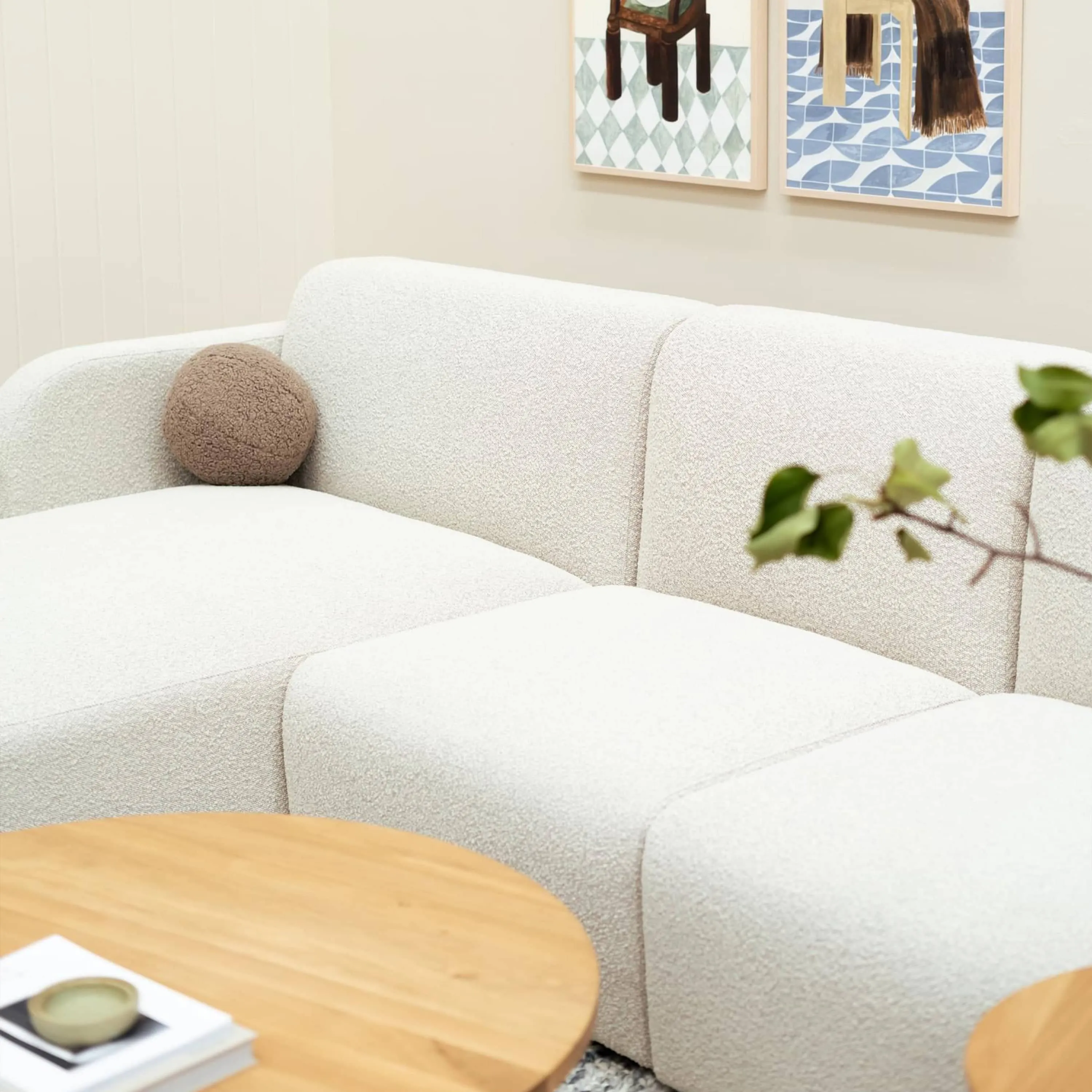 Jam Large Armless Middle Module - Copenhagen Grey