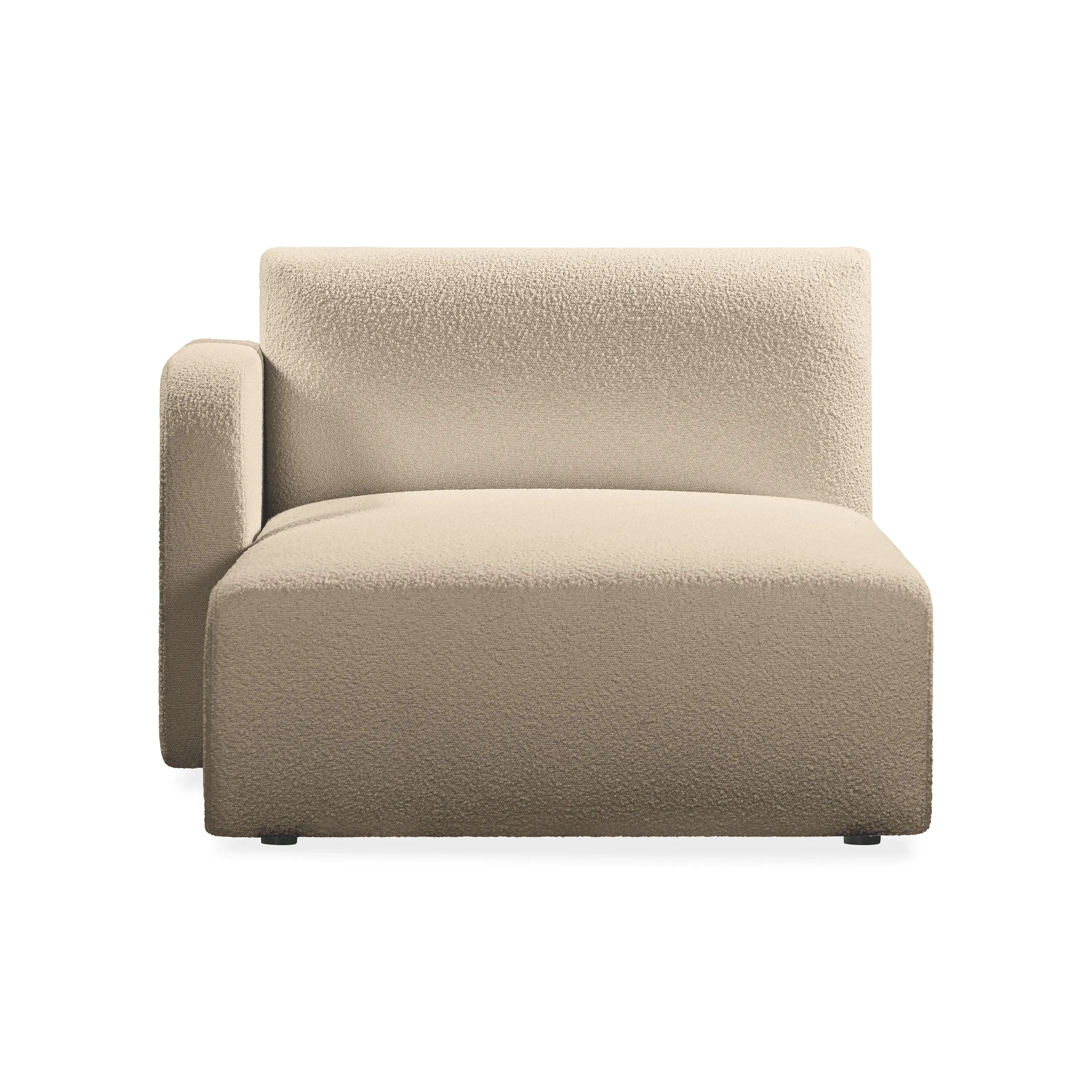 Jam Left Chaise Module - Copenhagen Biscuit
