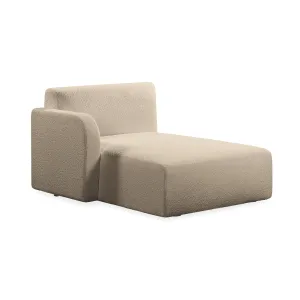 Jam Left Chaise Module - Copenhagen Biscuit