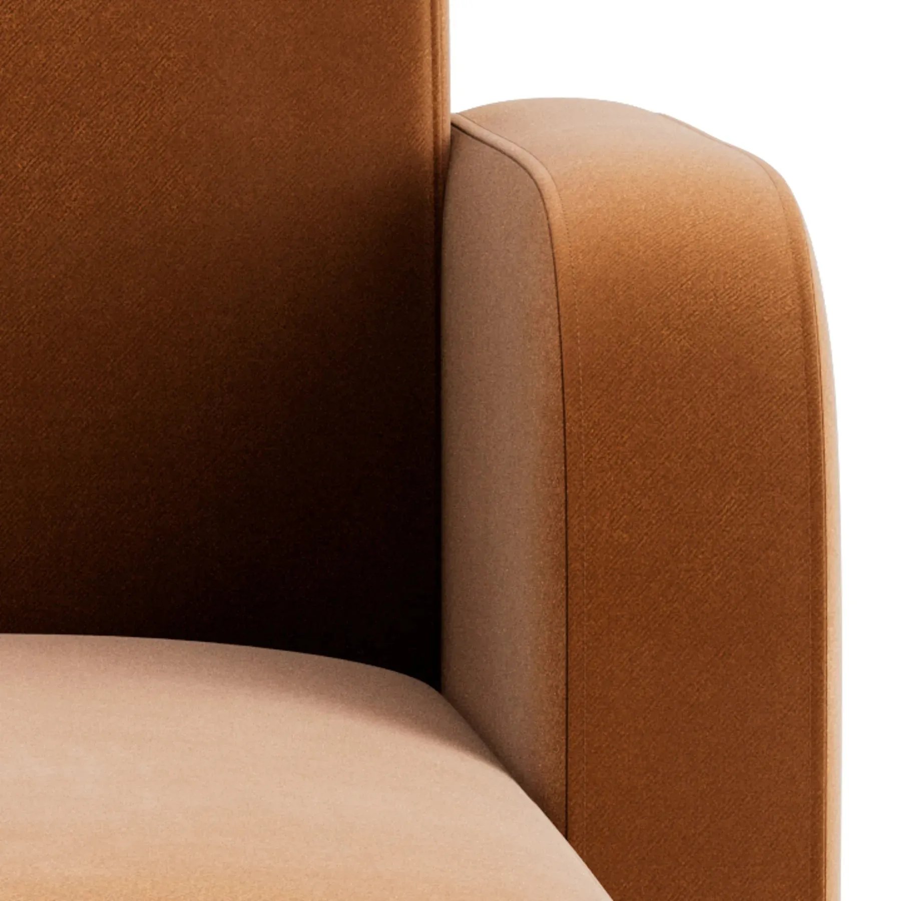 Jam Left Corner Module - Opal Ochre