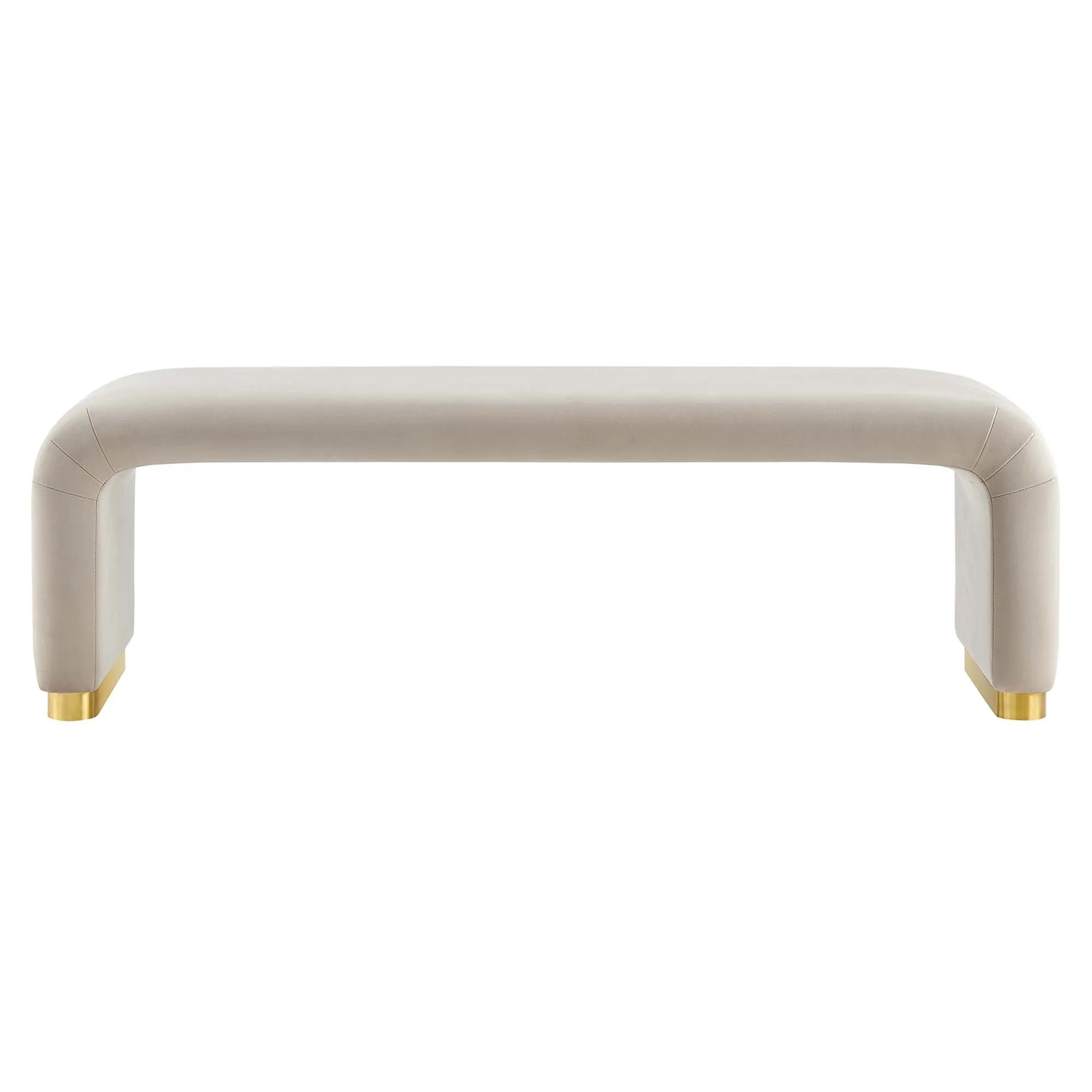 Koda Performance Velvet Waterfall Long Bench by Modway