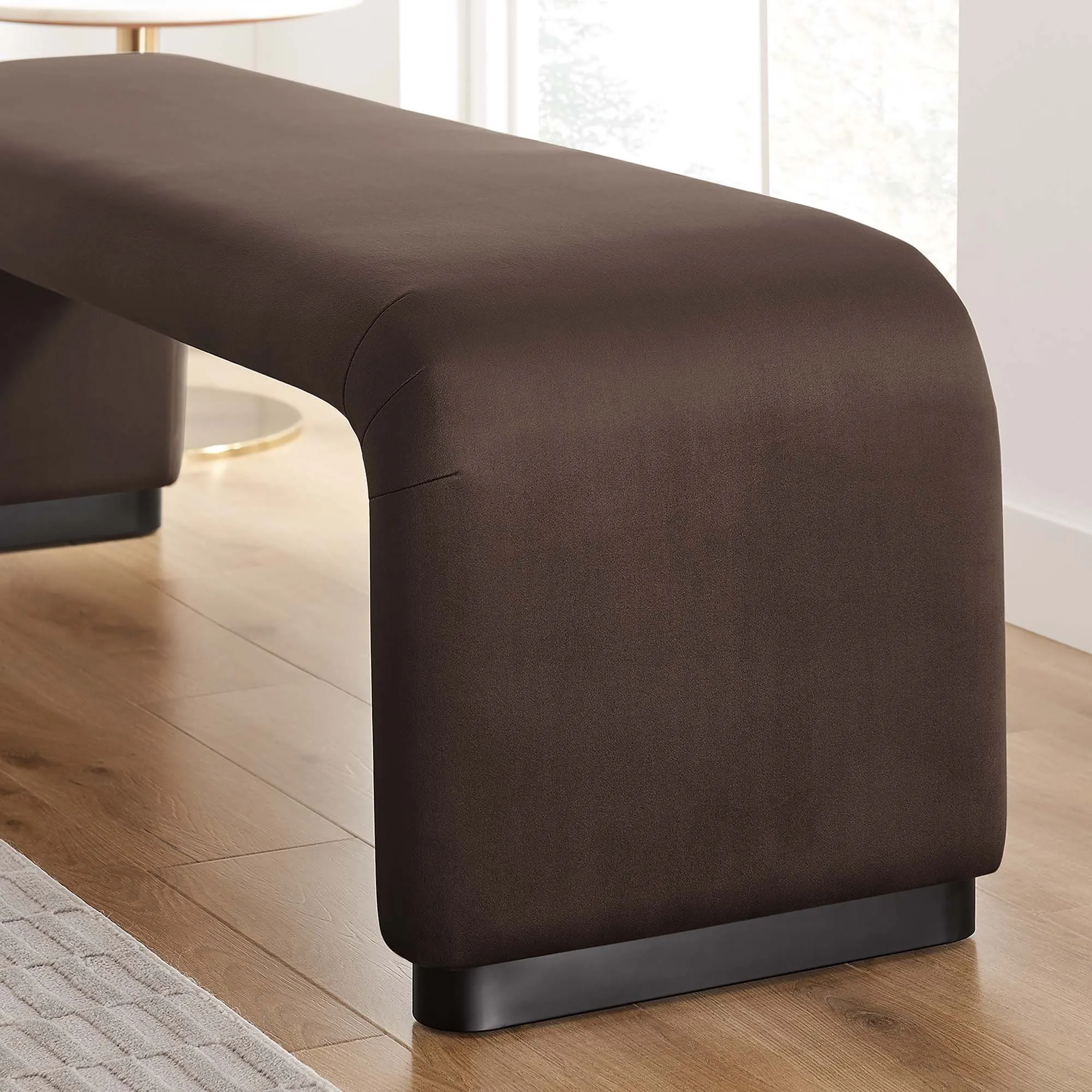 Koda Performance Velvet Waterfall Long Bench by Modway