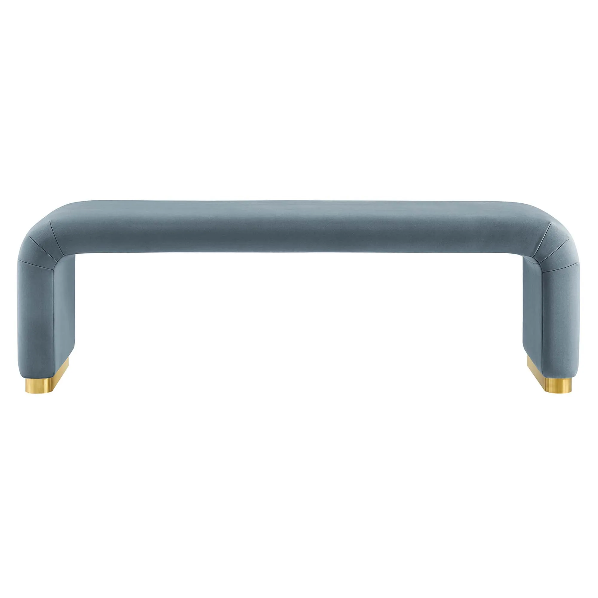 Koda Performance Velvet Waterfall Long Bench by Modway