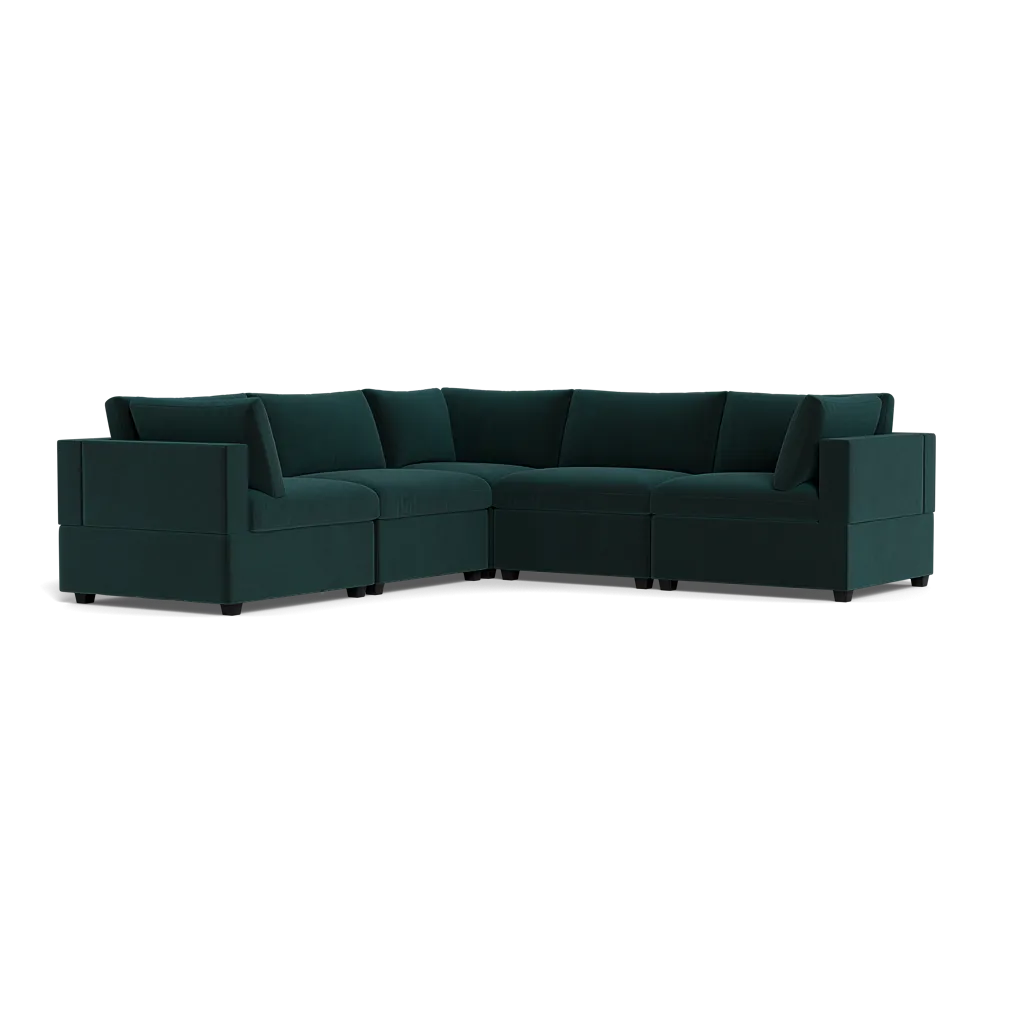 Kova Box Cushion Corner Sectional