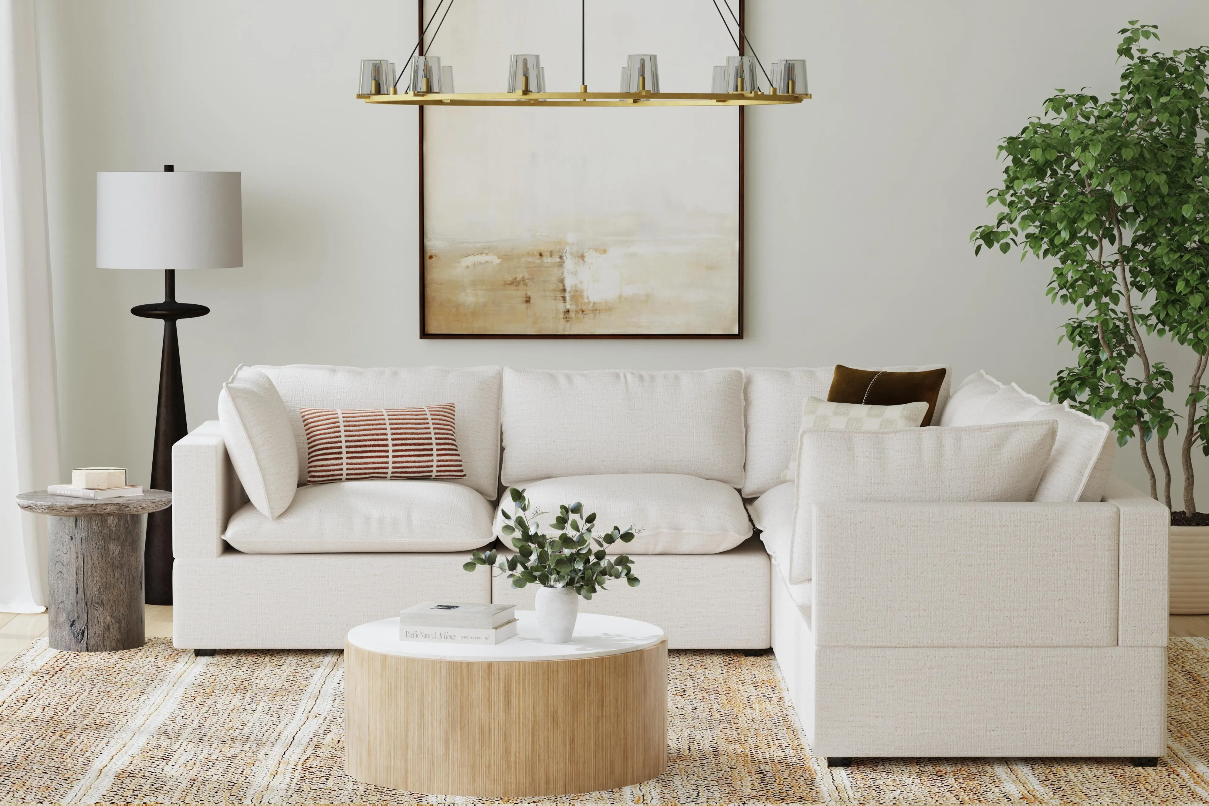 Kova Box Cushion Corner Sectional