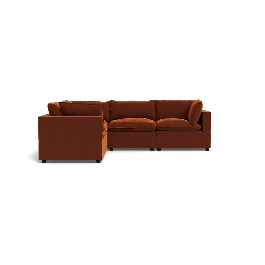 Kova Box Cushion Corner Sectional