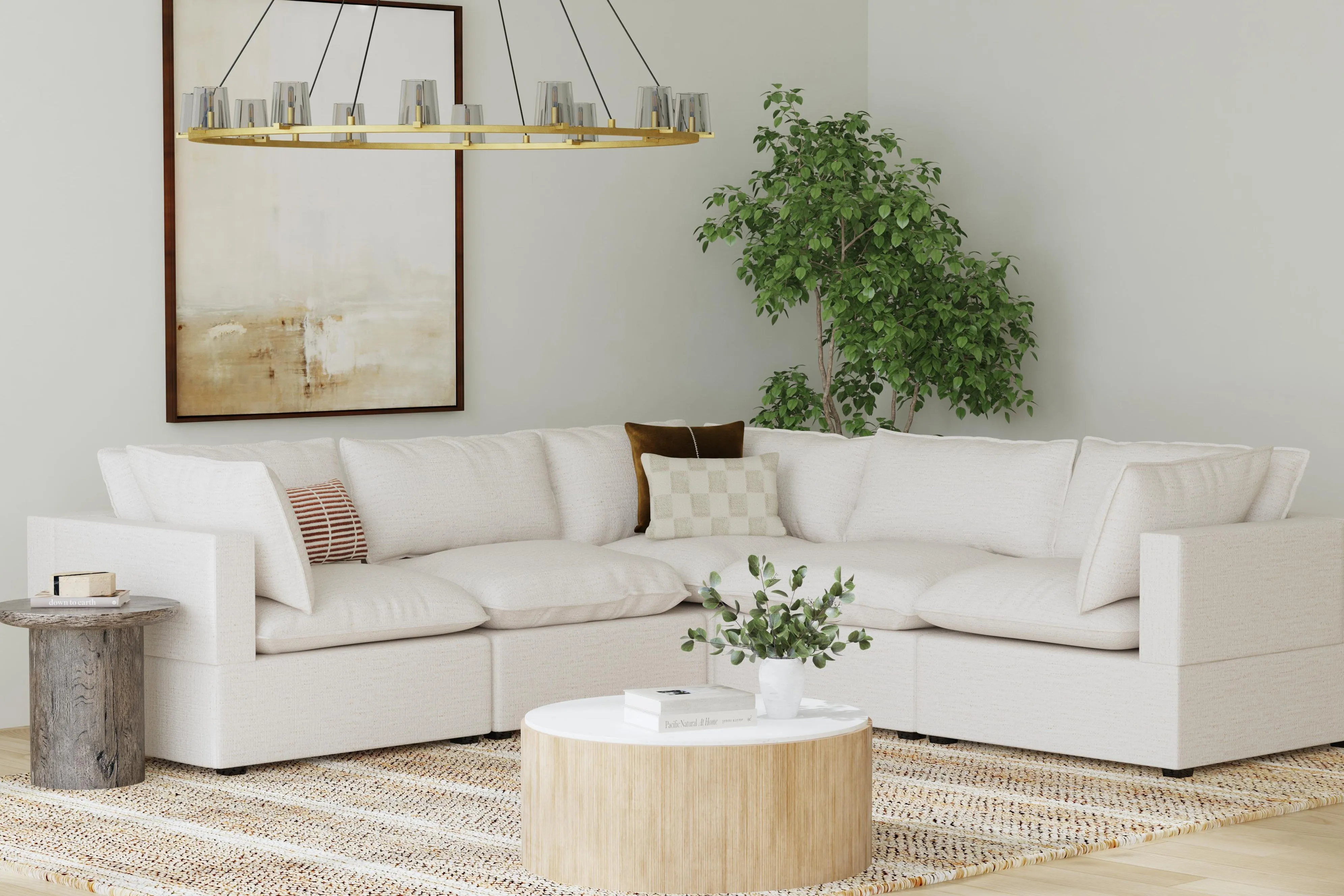 Kova Box Cushion Corner Sectional
