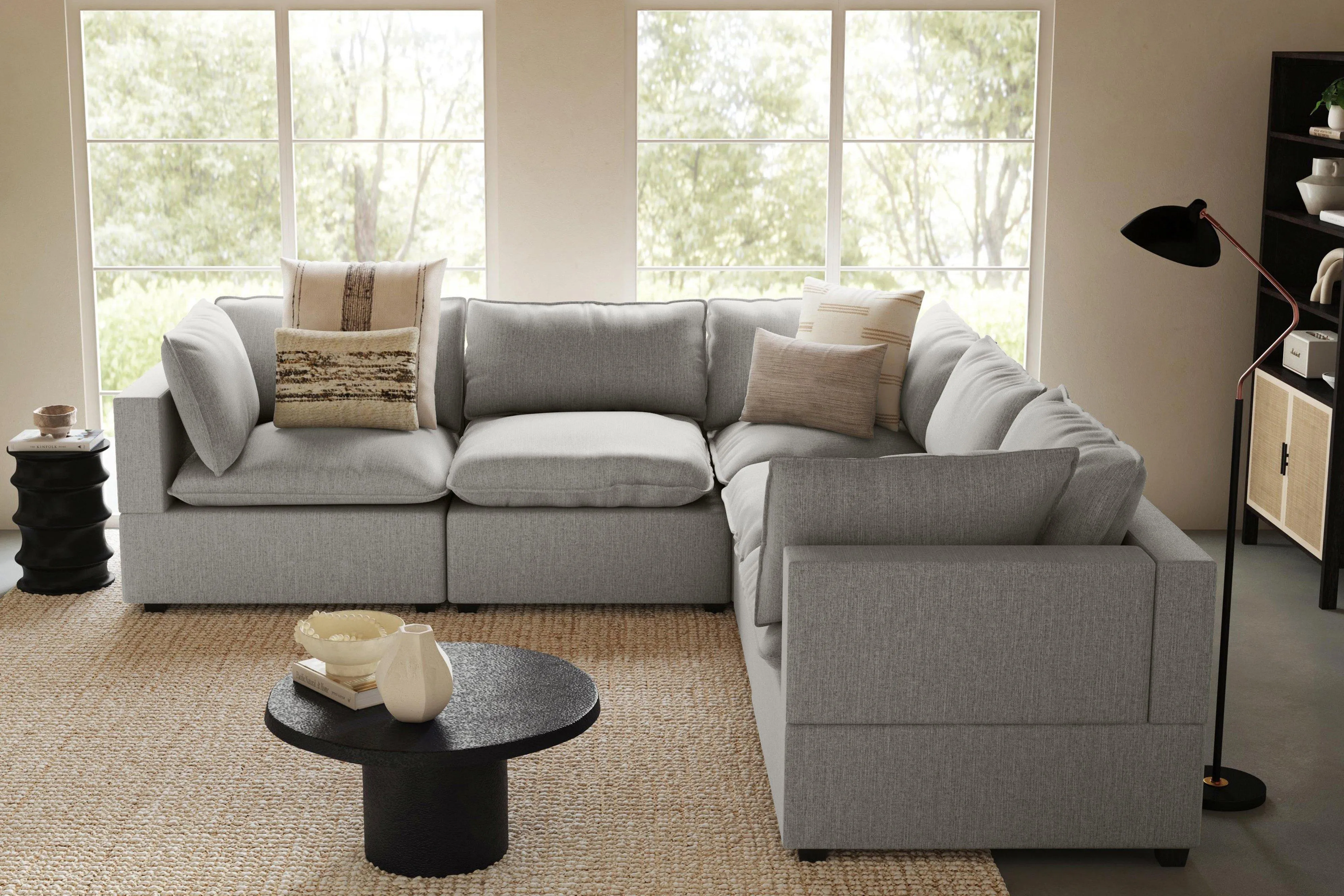 Kova Box Cushion Corner Sectional