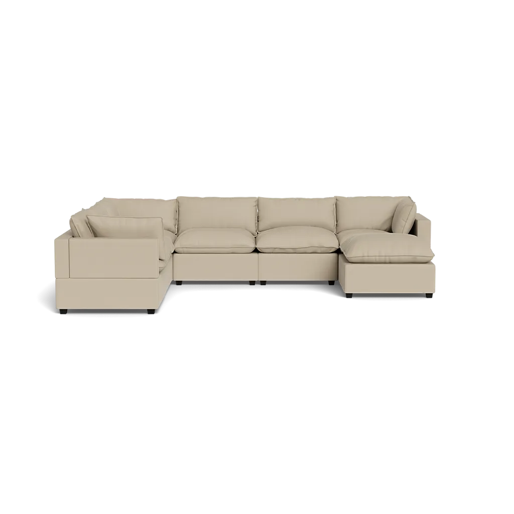 Kova Box Cushion Grand Corner   Ottoman