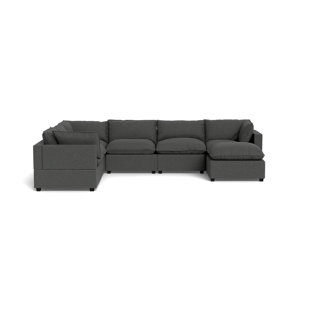 Kova Box Cushion Grand Corner   Ottoman