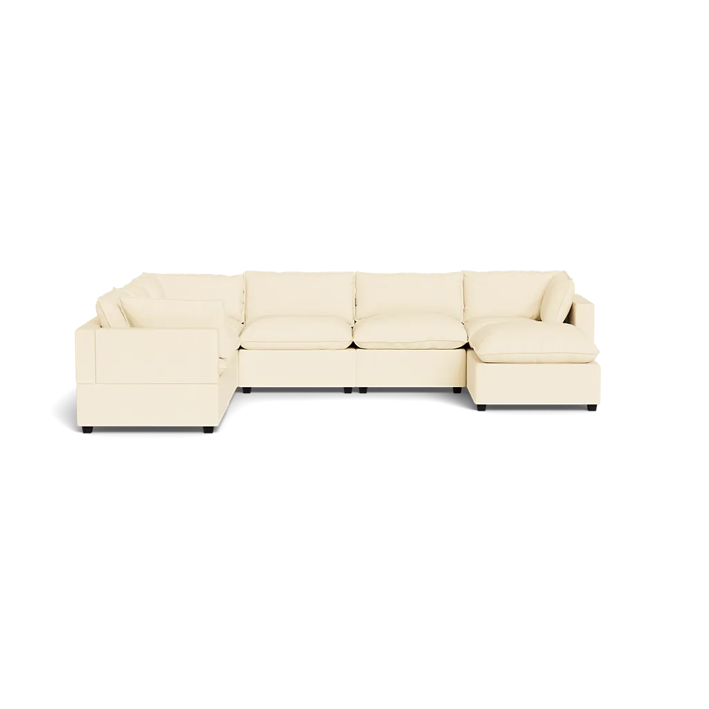 Kova Box Cushion Grand Corner   Ottoman