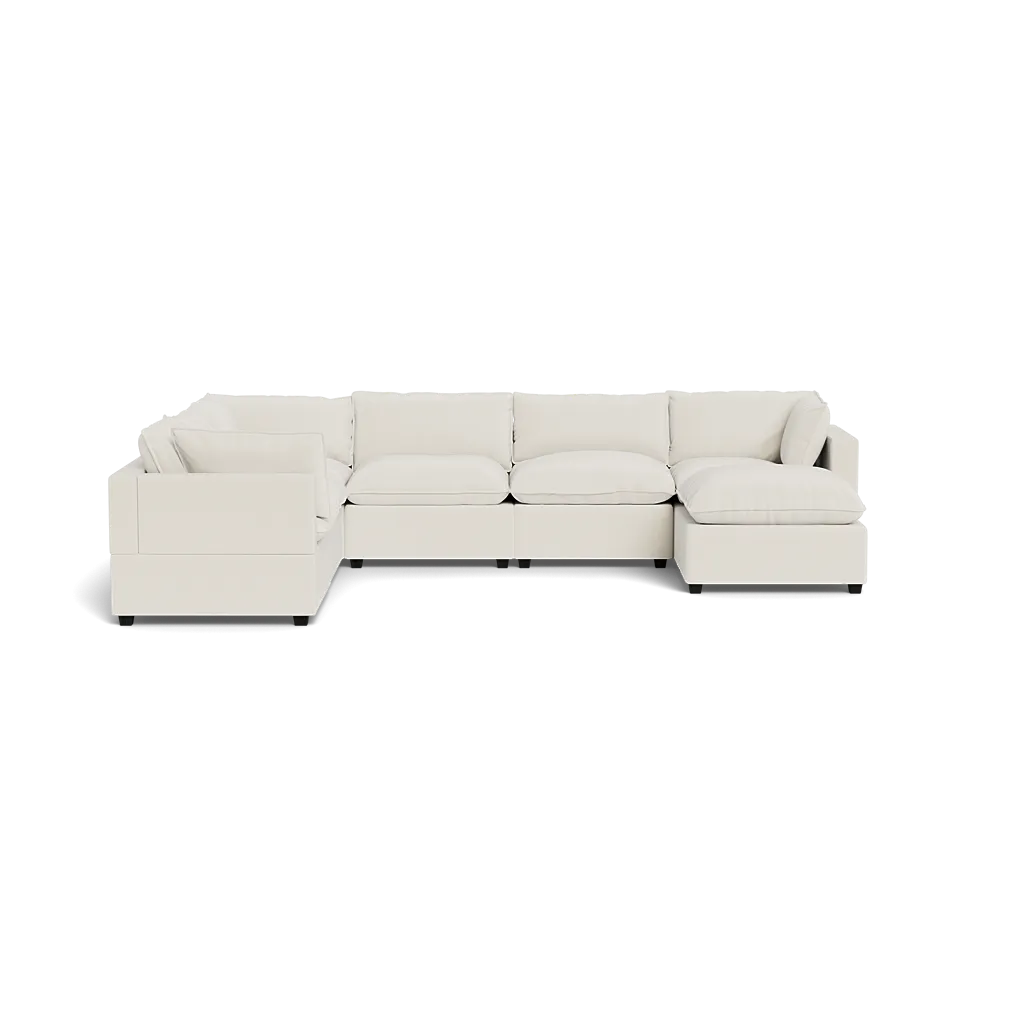 Kova Box Cushion Grand Corner   Ottoman