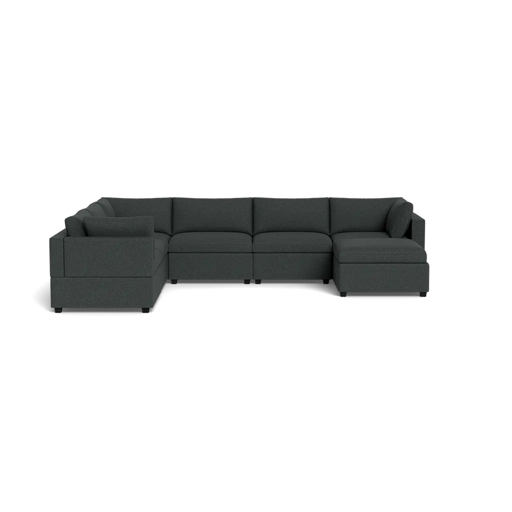 Kova Box Cushion Grand Corner   Ottoman