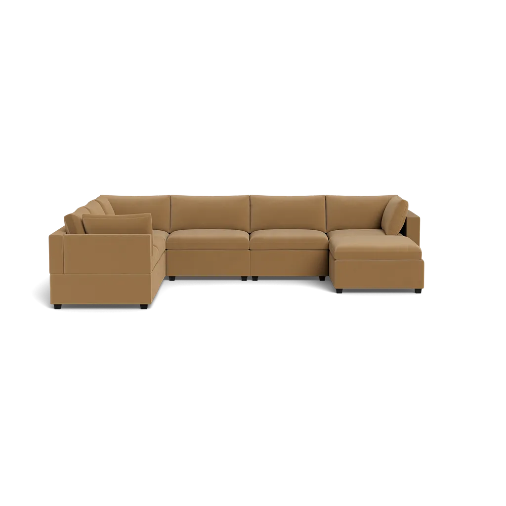 Kova Box Cushion Grand Corner   Ottoman