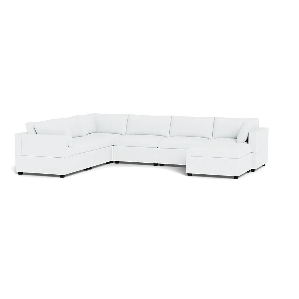 Kova Box Cushion Grand Corner   Ottoman