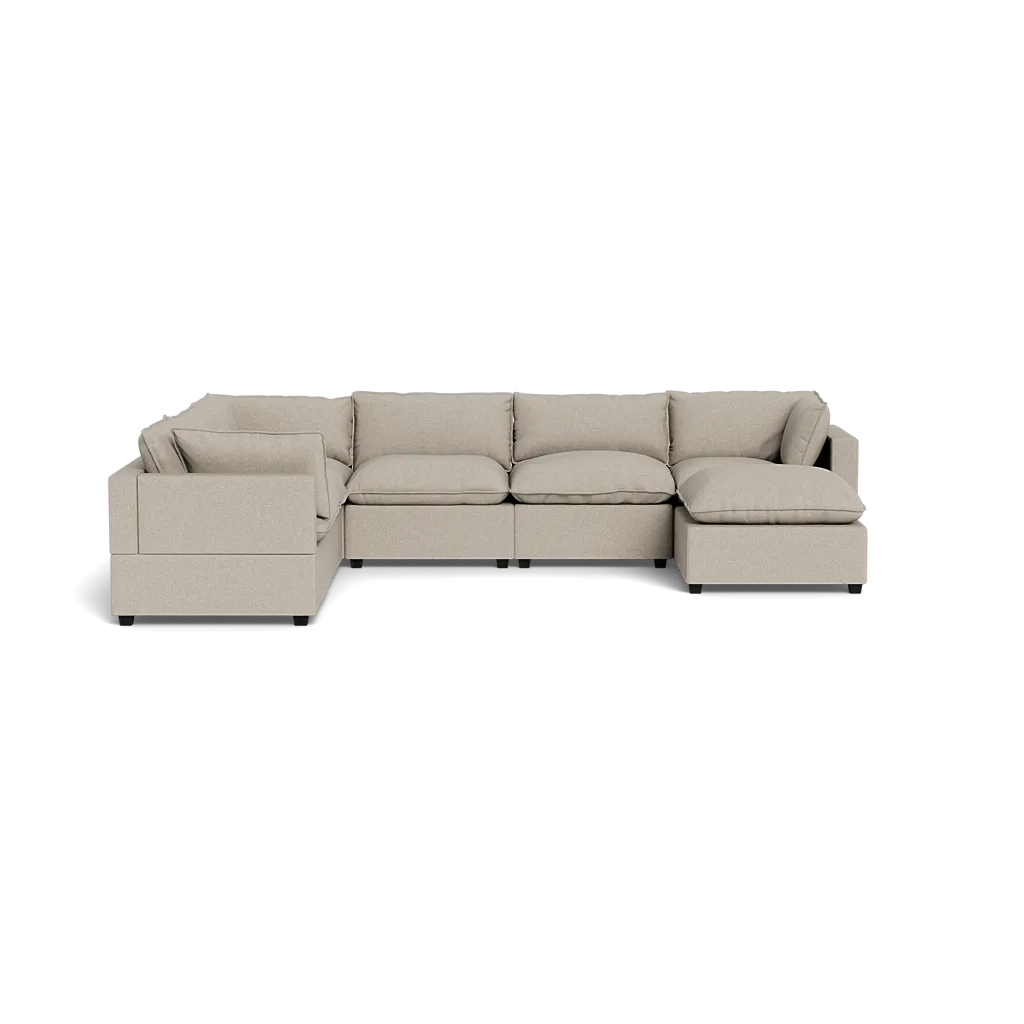 Kova Box Cushion Grand Corner   Ottoman