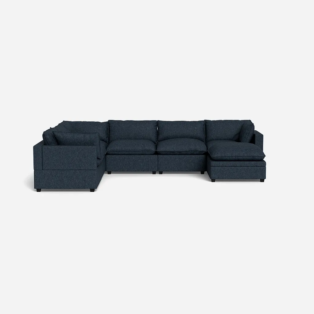 Kova Box Cushion Grand Corner   Ottoman