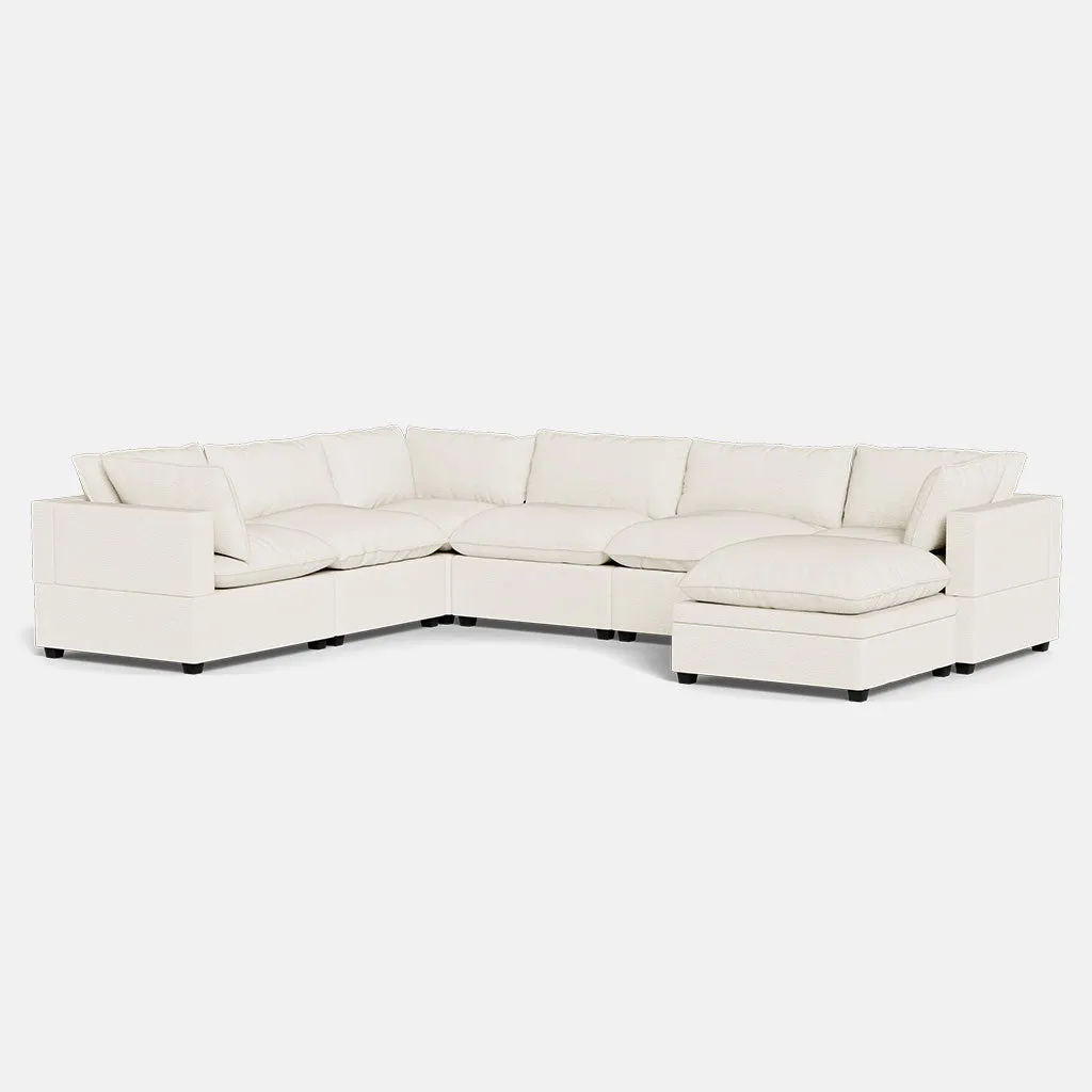 Kova Box Cushion Grand Corner   Ottoman