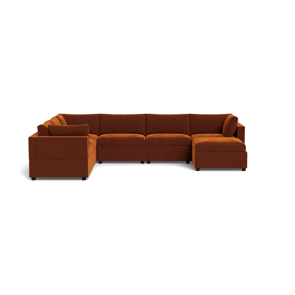 Kova Box Cushion Grand Corner   Ottoman