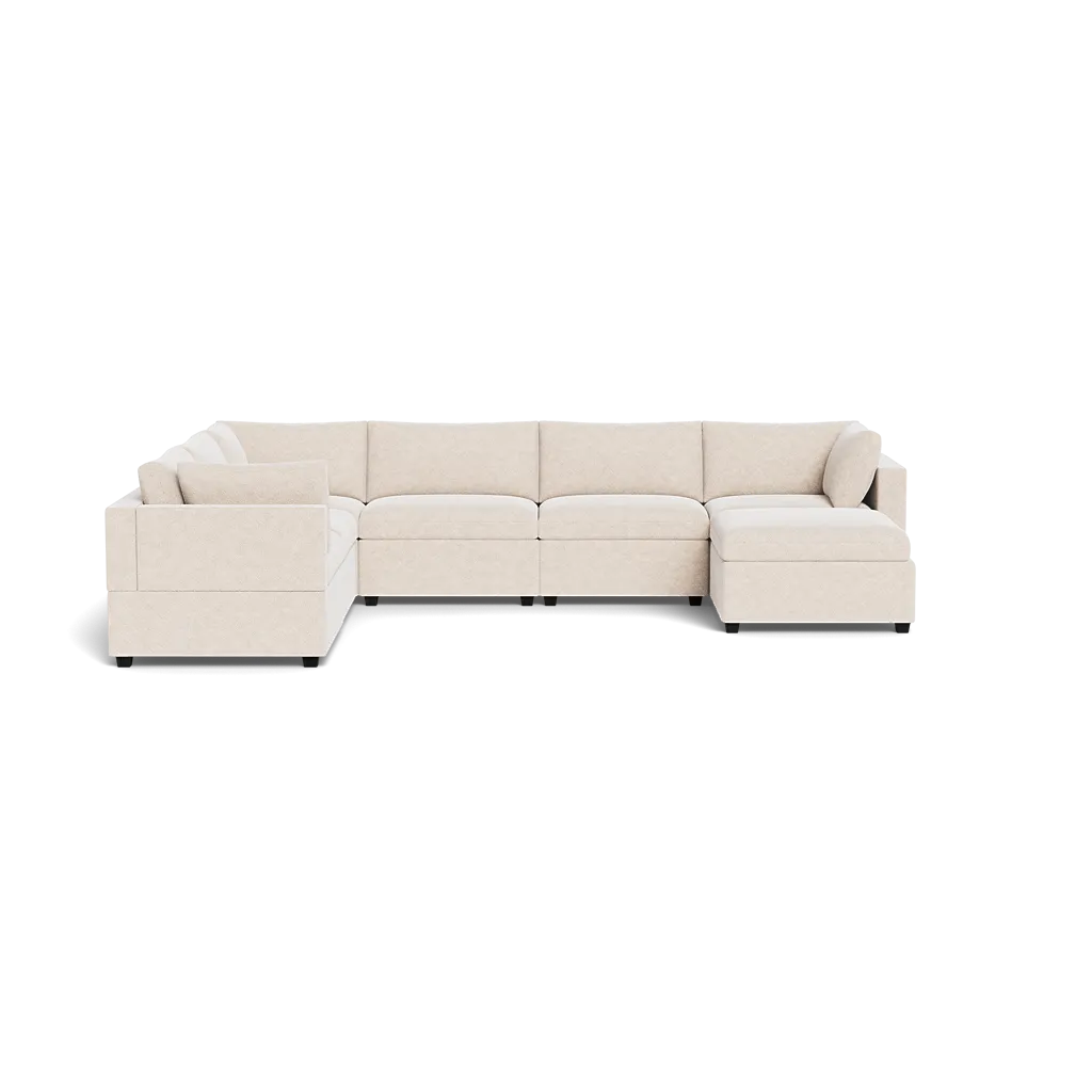 Kova Box Cushion Grand Corner   Ottoman