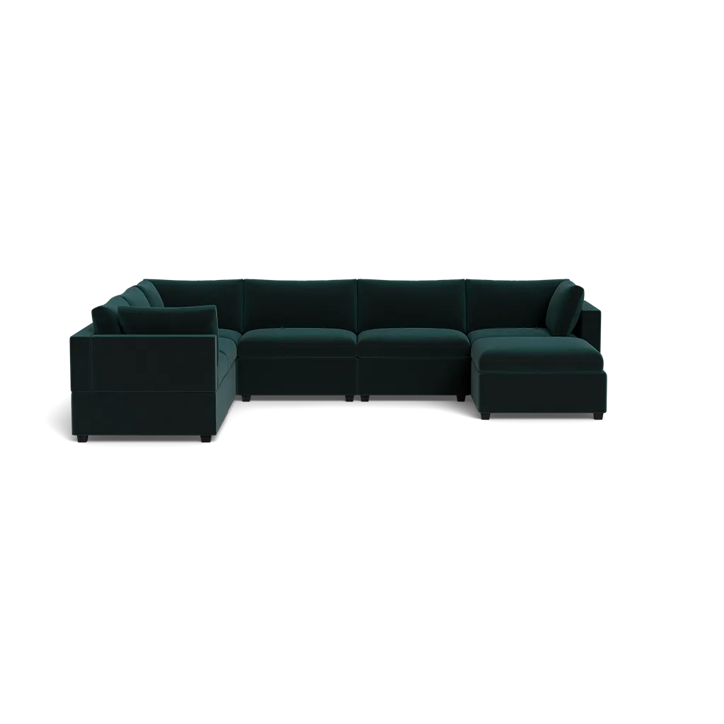 Kova Box Cushion Grand Corner   Ottoman