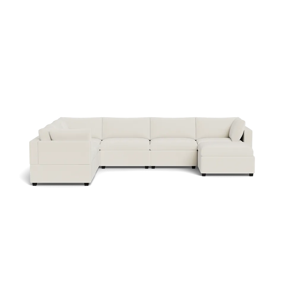 Kova Box Cushion Grand Corner   Ottoman